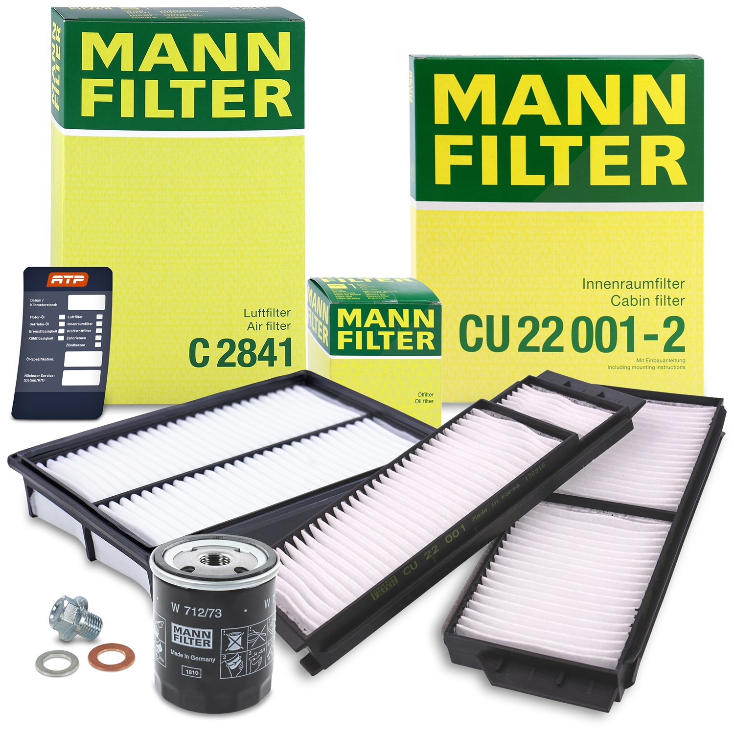 Mann-filter Inspektionspaket Filtersatz SET A [Hersteller-Nr. 10491940] für Mazda