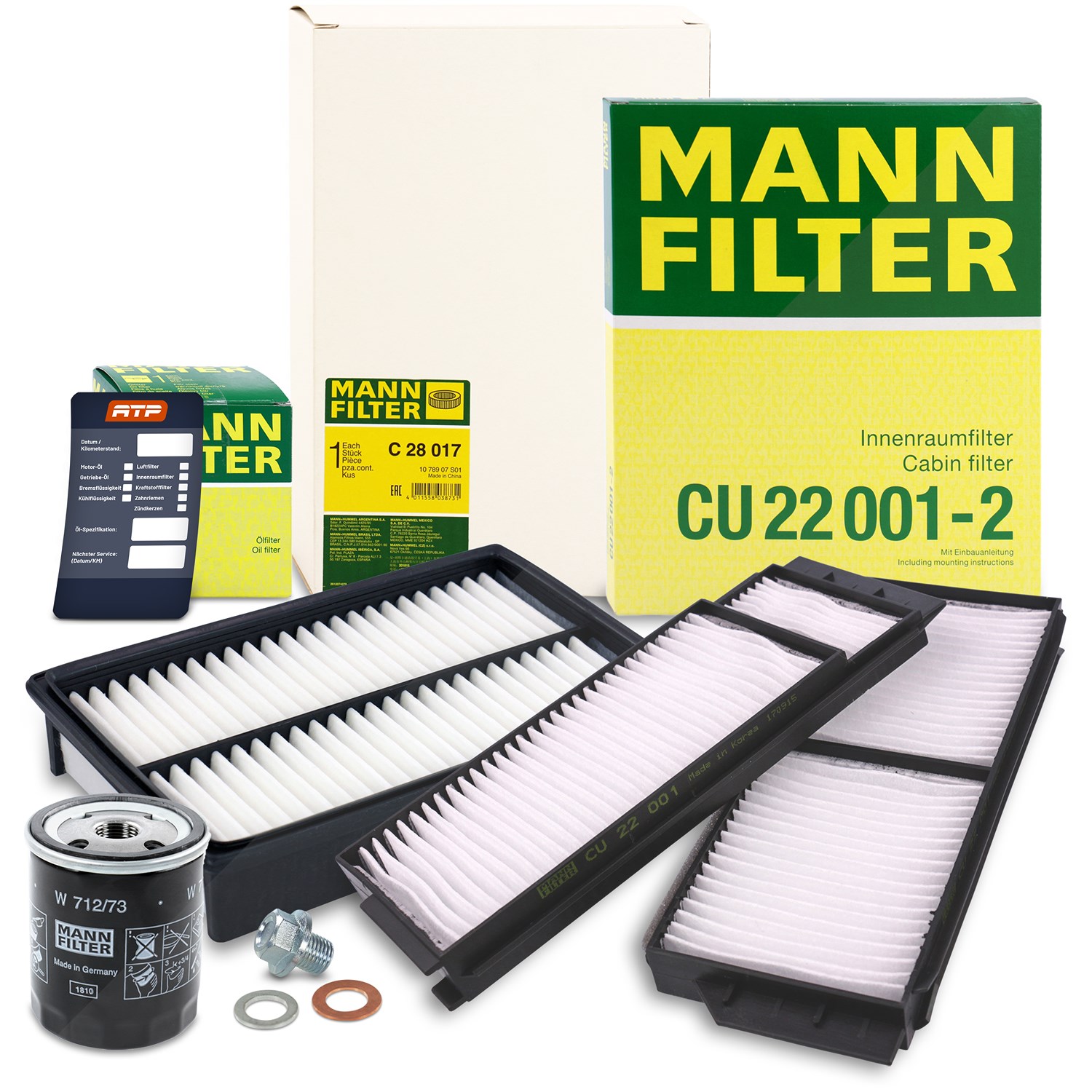 Mann-filter Inspektionspaket Filtersatz SET A [Hersteller-Nr. 10491943] für Mazda