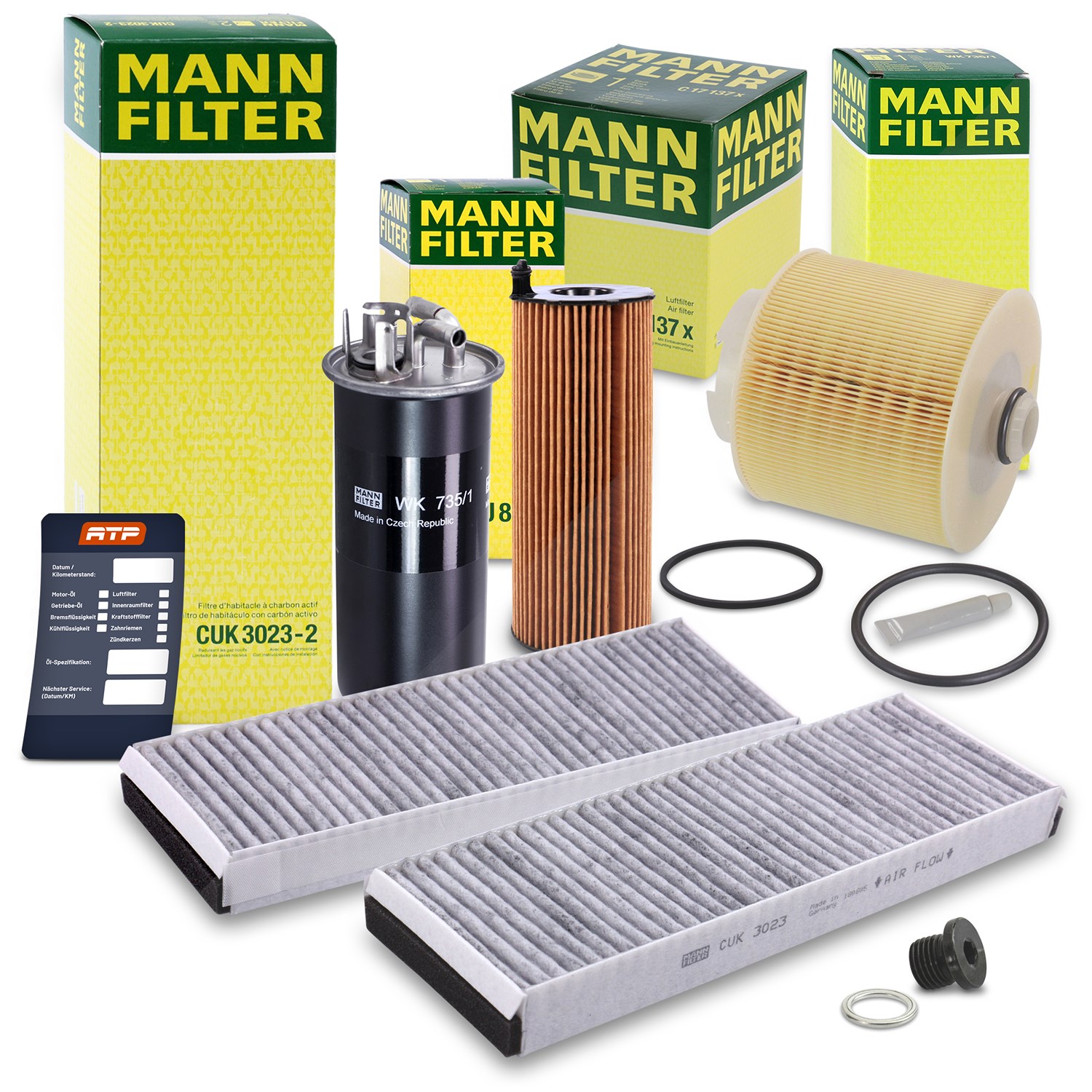 Mann-filter Inspektionspaket Filtersatz SET B [Hersteller-Nr. 10491946] für Audi