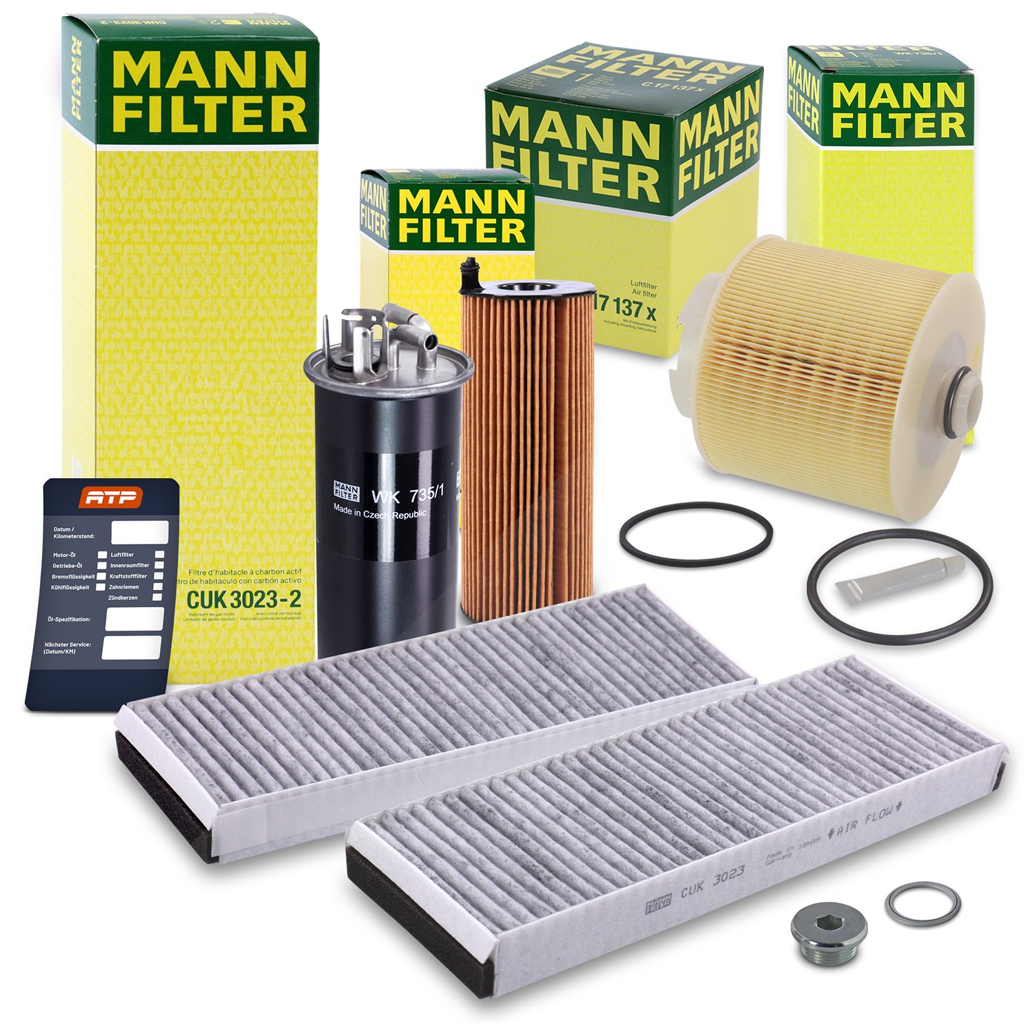 Mann-filter Inspektionspaket Filtersatz SET B [Hersteller-Nr. 10491948] für Audi