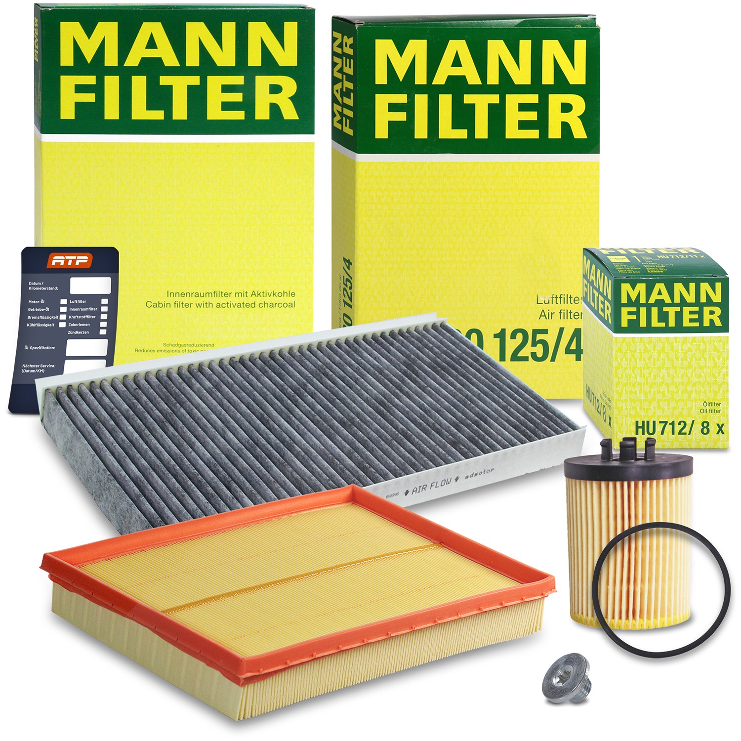 Mann-filter Inspektionspaket Filtersatz SET A [Hersteller-Nr. 10491950] für Opel