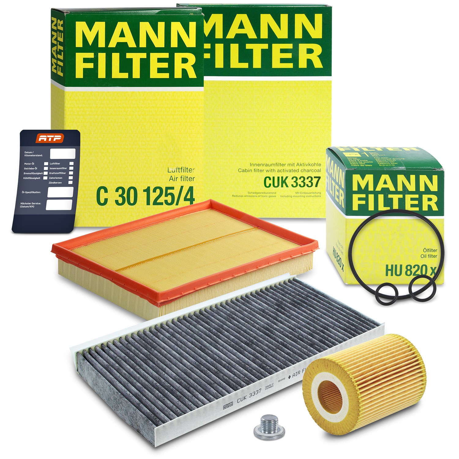 Mann-filter Inspektionspaket Filtersatz SET A [Hersteller-Nr. 10491952] für Opel
