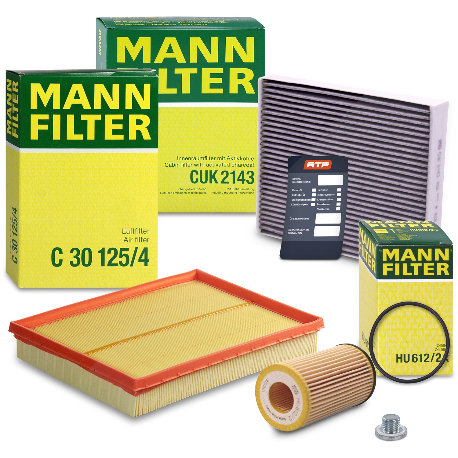 Mann-filter Inspektionspaket Filtersatz SET A [Hersteller-Nr. 10491954] für Opel