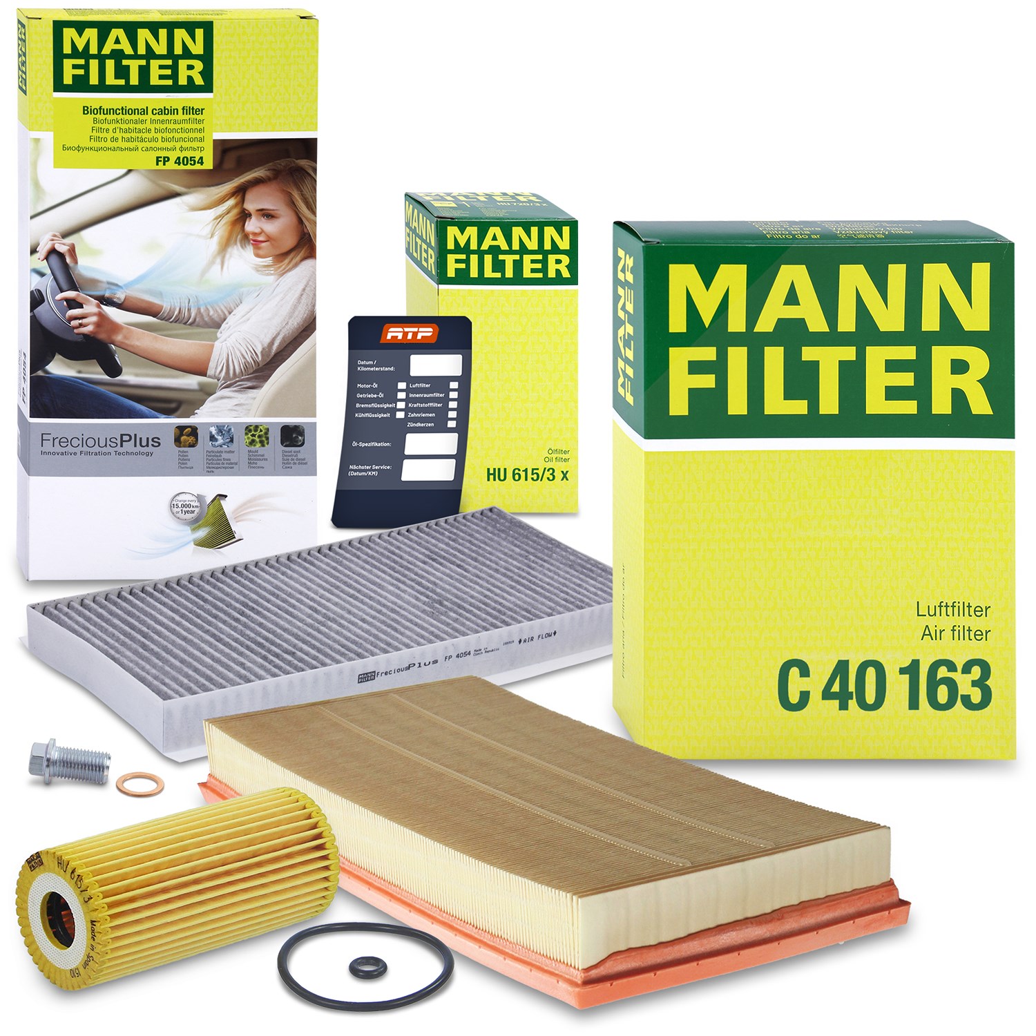 Mann-filter Inspektionspaket Filtersatz SET A [Hersteller-Nr. 10491975] für Mercedes-Benz