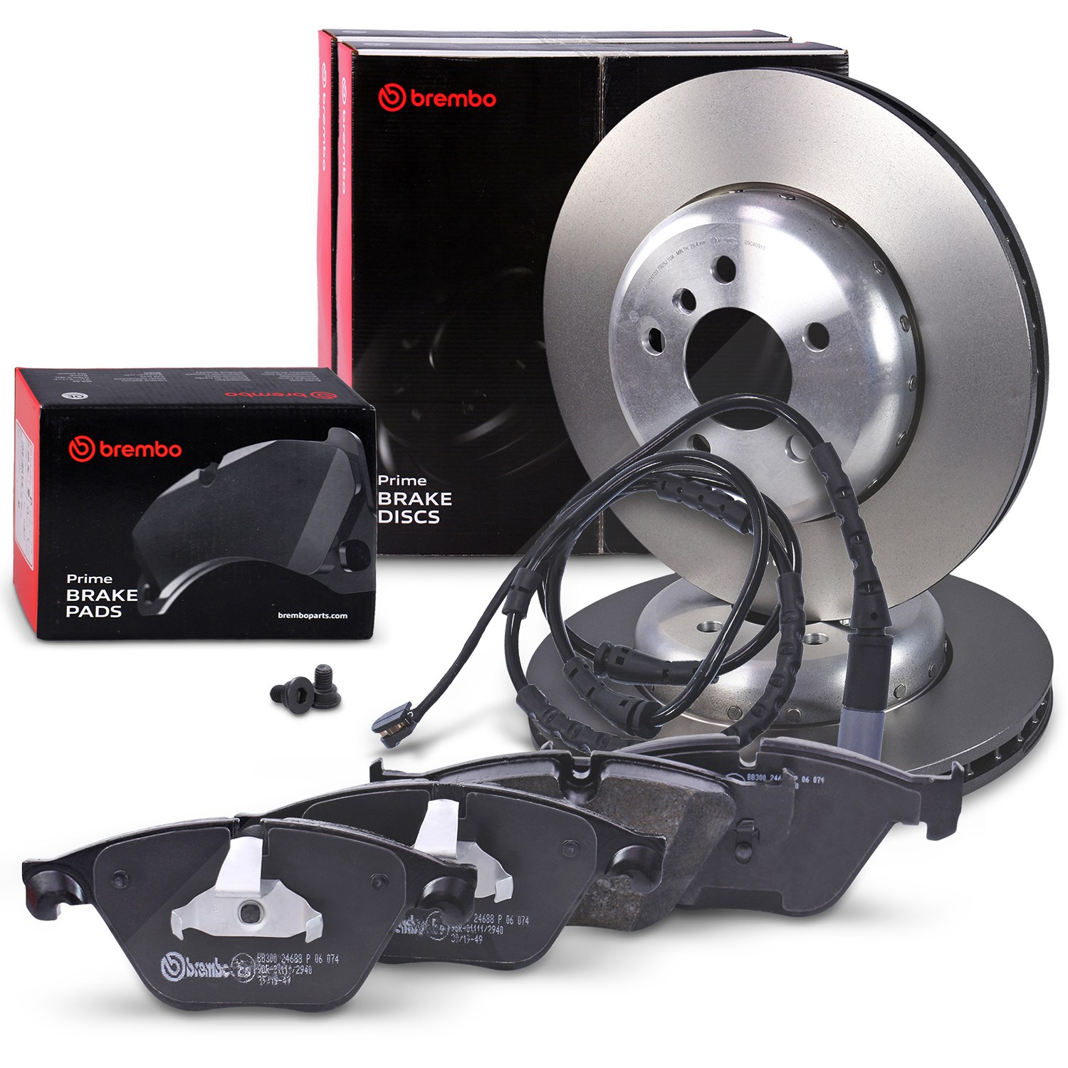 Brembo Bremsscheiben+Bremsbeläge mit VWK vorne [Hersteller-Nr. 40278650] für BMW