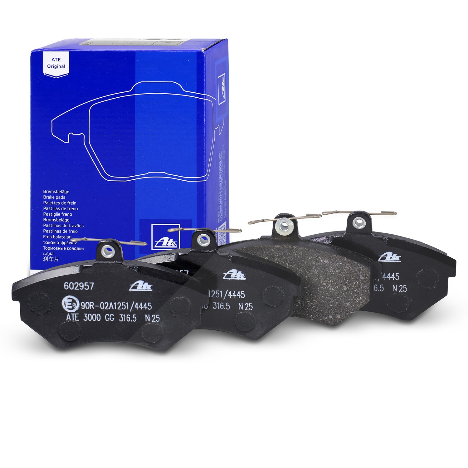 Ate Bremsbelagsatz Vorderachse [Hersteller-Nr. 13.0460-2957.2] für Seat, VW