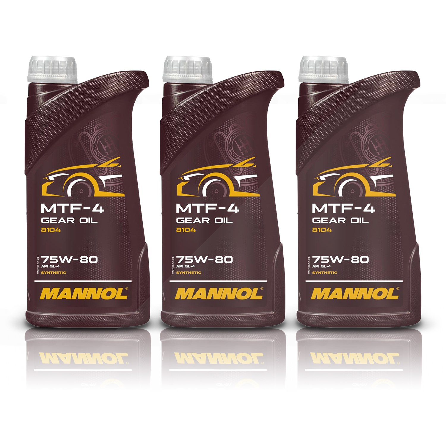 Mannol 3x 1 L MTF-4 GETRIEBEÖL 75W-80 API GL-4 [Hersteller-Nr. MN8104-1]
