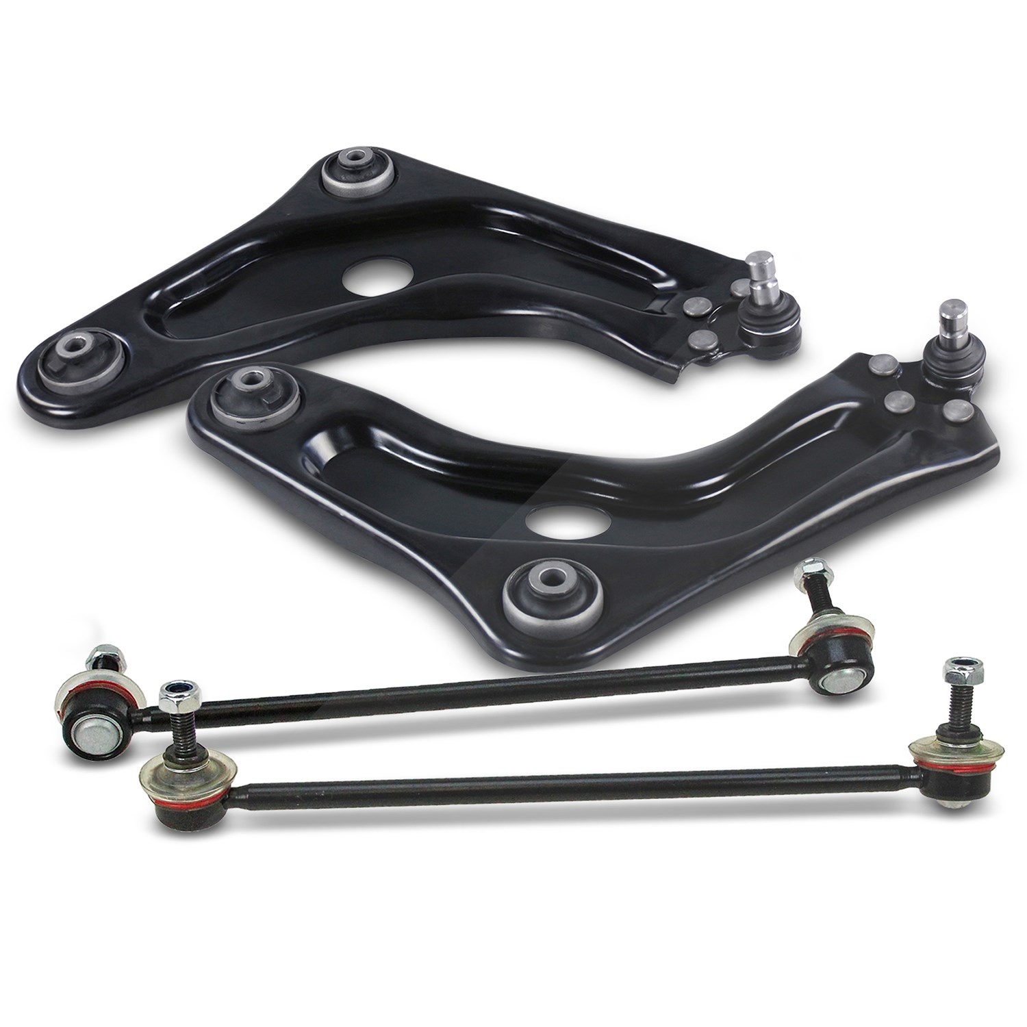 Bestprice 2x Querlenker + 2x Koppelstange vorne [Hersteller-Nr. 41845349] für Vauxhall, Citroën, Opel