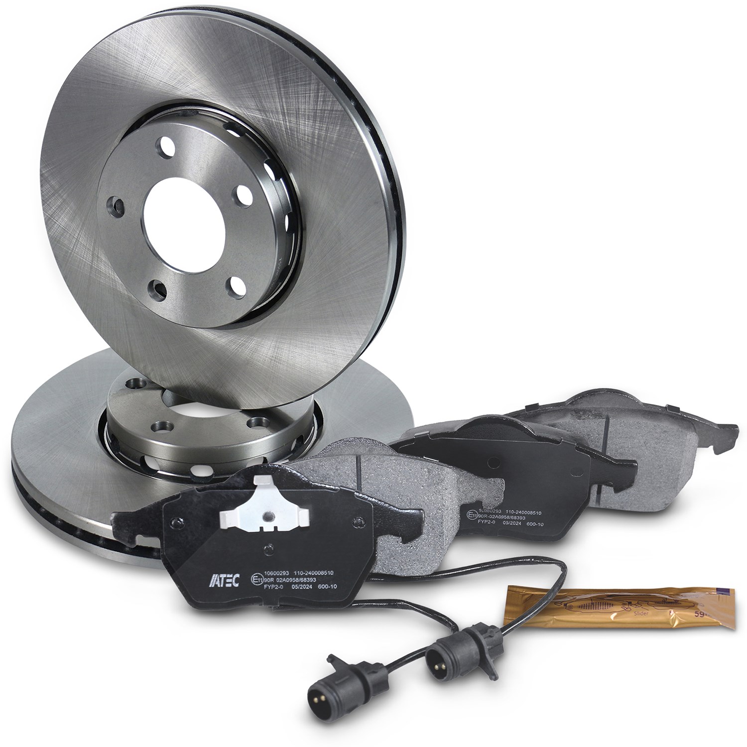 Bestprice Bremsscheiben + Bremsbeläge Vorderachse BELÜFTET [Hersteller-Nr. 10600461] für Audi
