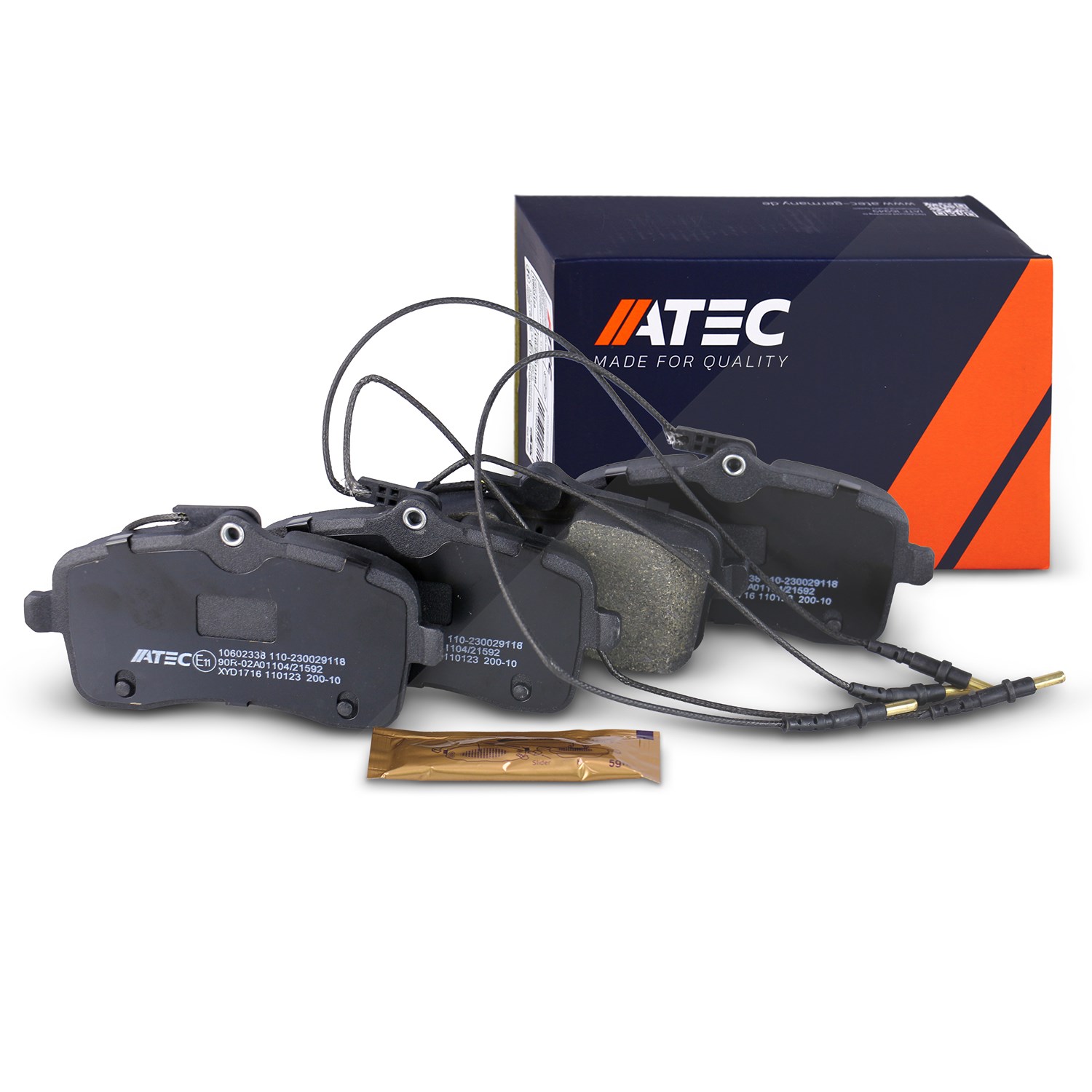 Atec Bremsbeläge vorne (Satz) [Hersteller-Nr. 10602338] für Peugeot