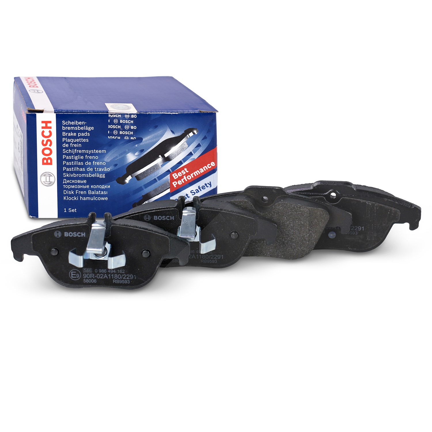 Bosch Bremsbelagsatz hinten [Hersteller-Nr. 0986494162] für Mercedes-Benz