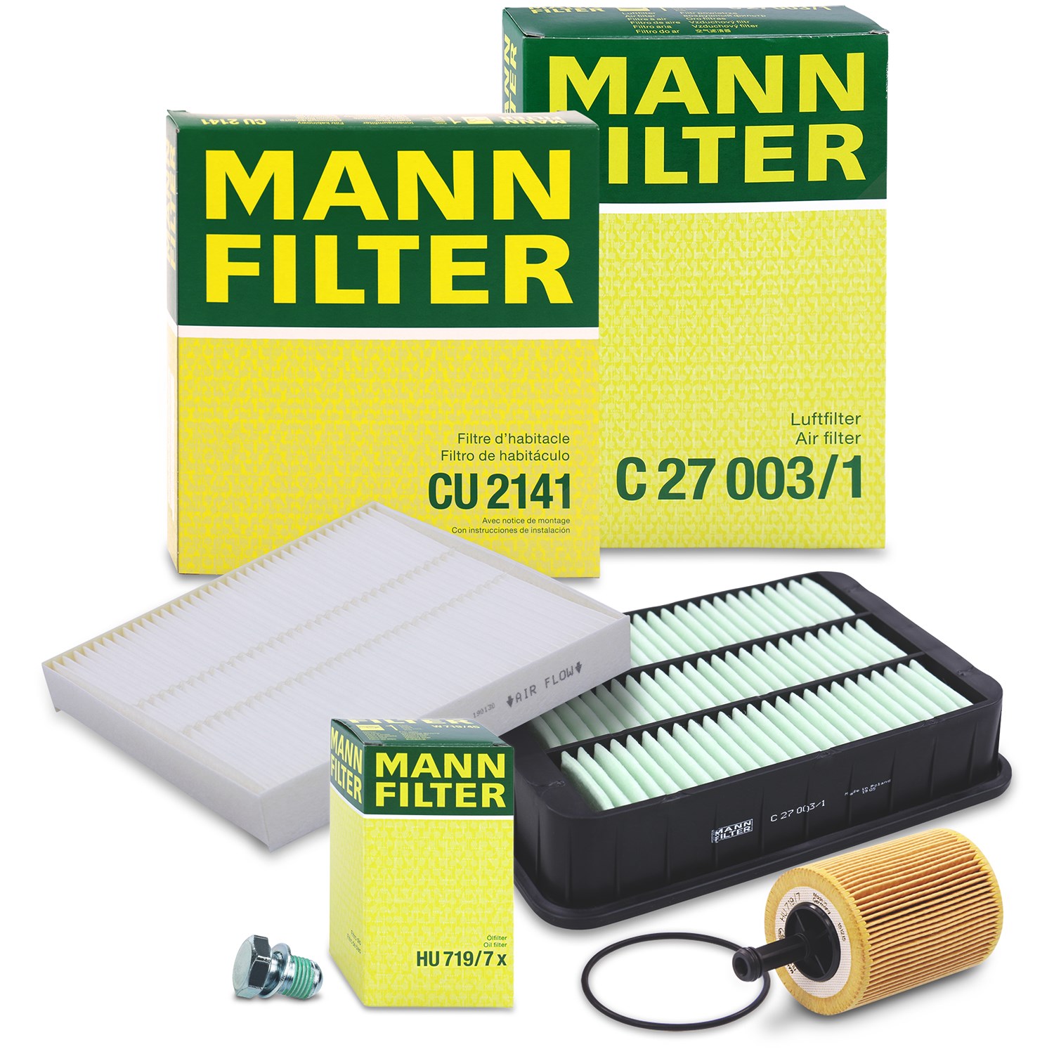Mann-filter Inspektionspaket Filtersatz SET A [Hersteller-Nr. 10493338] für Mitsubishi