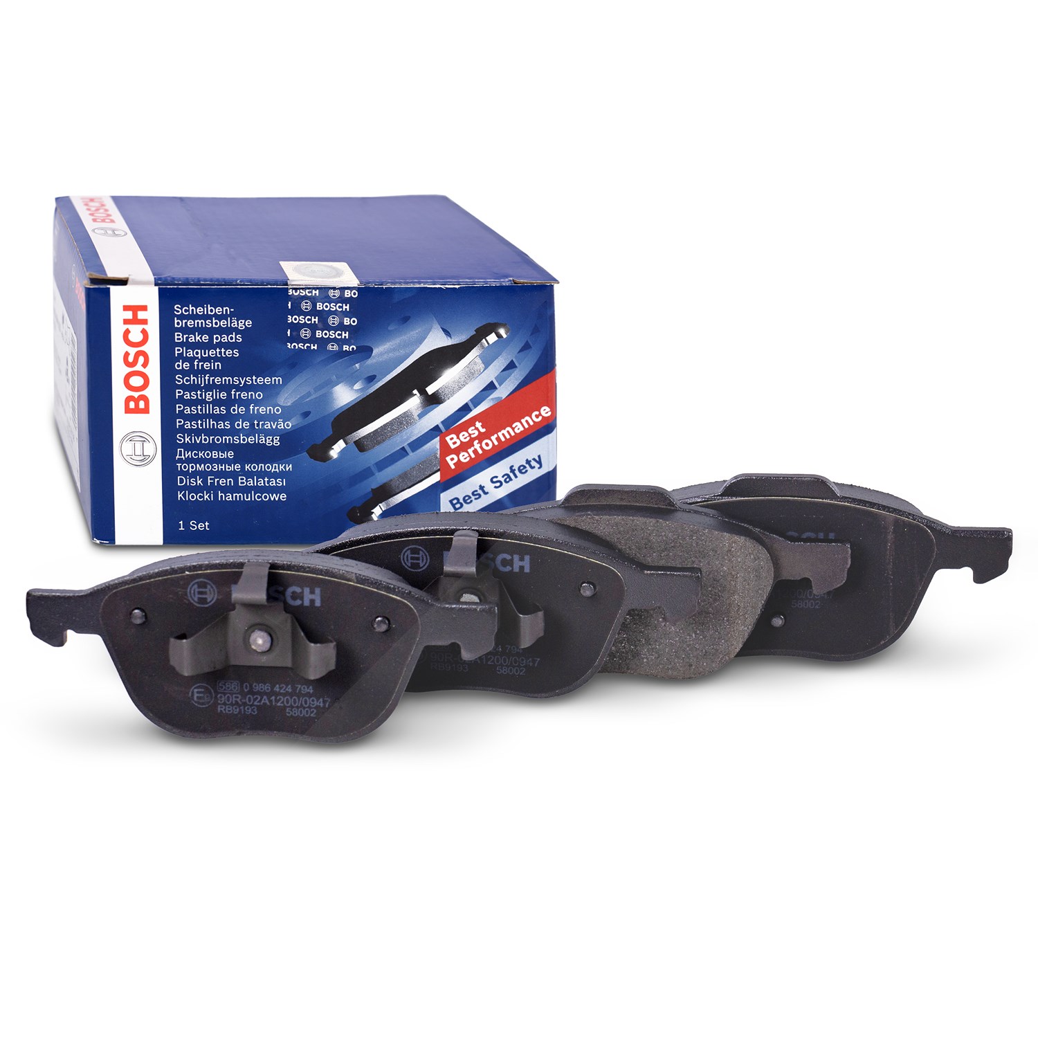 Bosch Bremsbelagsatz vorne [Hersteller-Nr. 0986424794] für Mazda, Ford, Volvo