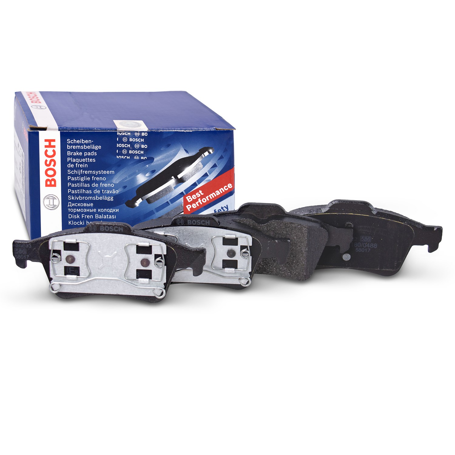 Bosch Bremsbelagsatz hinten [Hersteller-Nr. 0986494032] für Renault, Nissan, Vauxhall, Ford, Opel