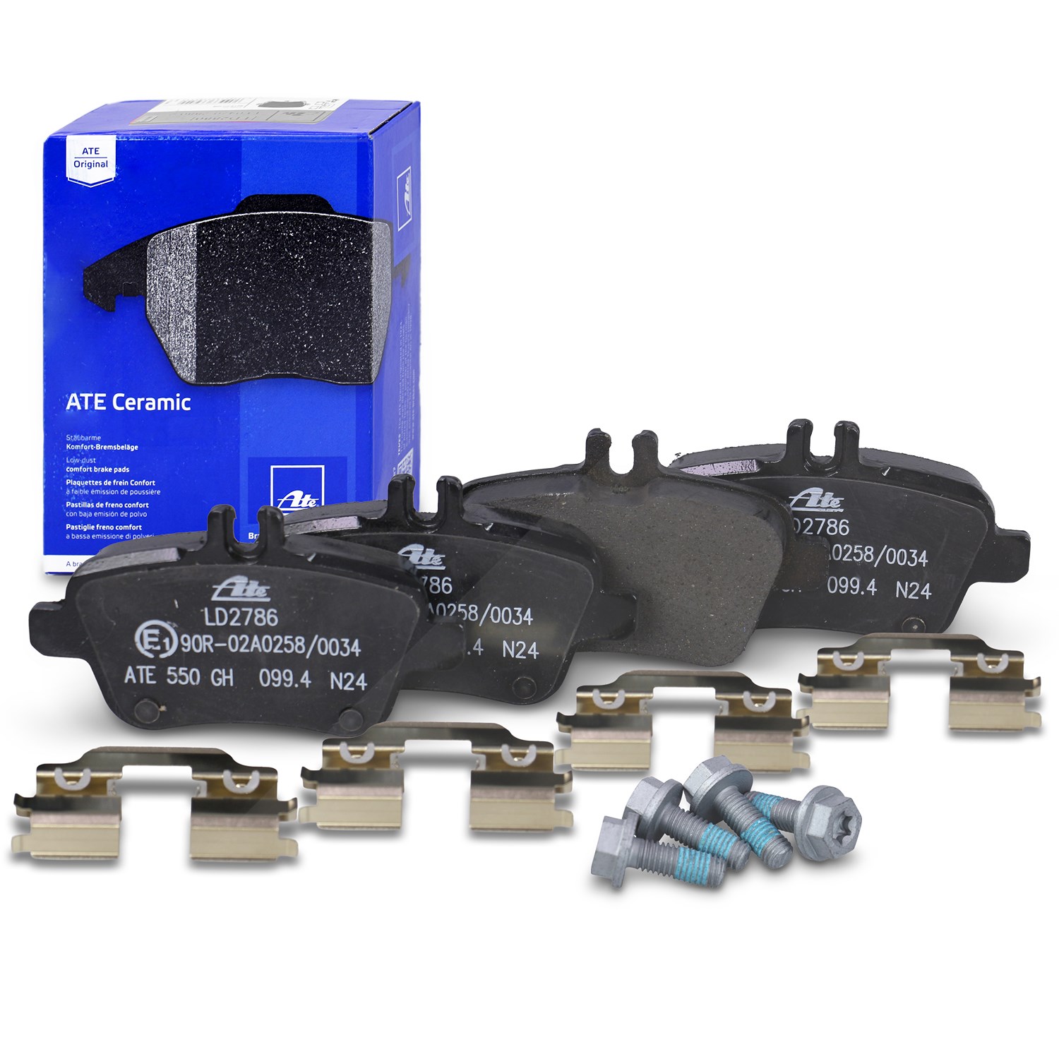Ate CERAMIC Bremsbelagsatz hinten [Hersteller-Nr. 13.0470-2786.2] für Mercedes-Benz
