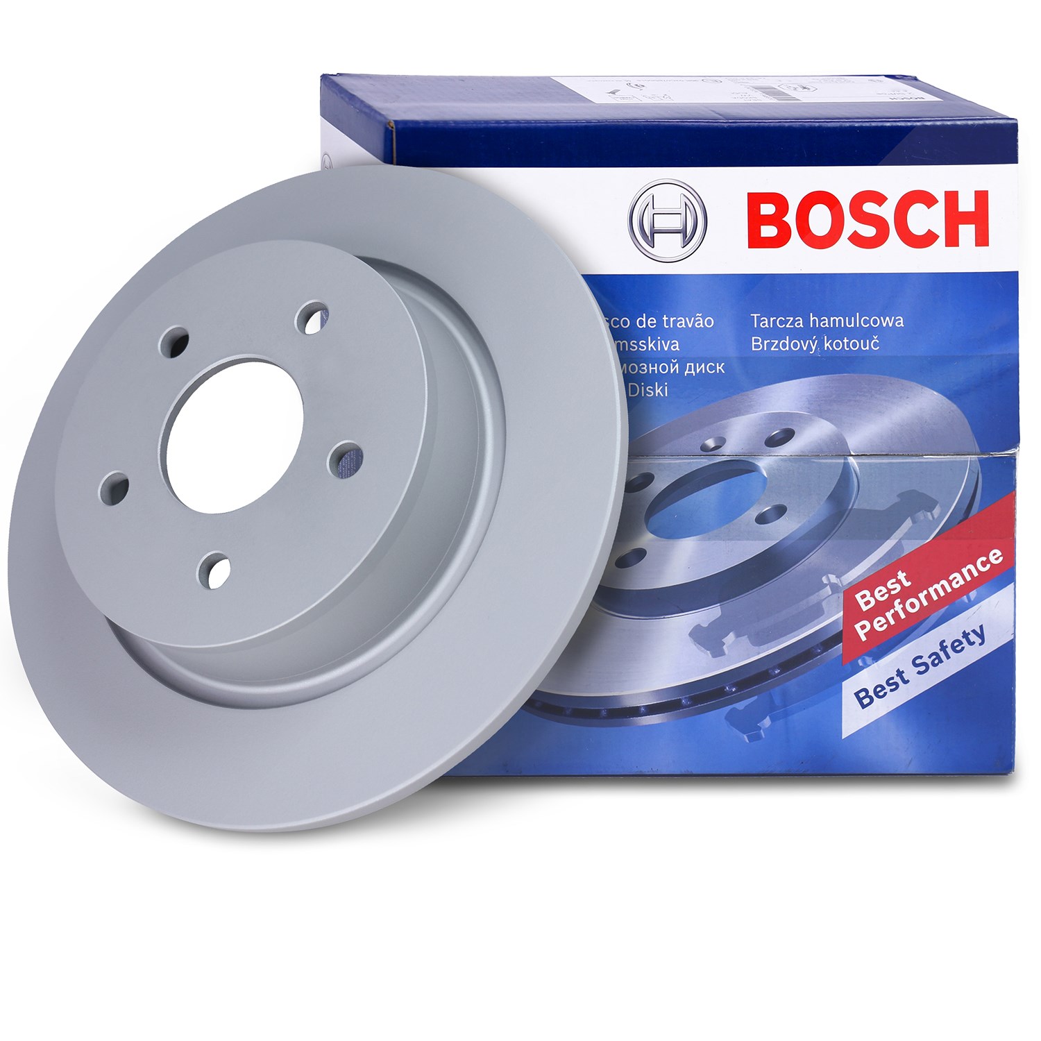 Bosch Bremsscheibe voll hinten [Hersteller-Nr. 0986479762] für Ford