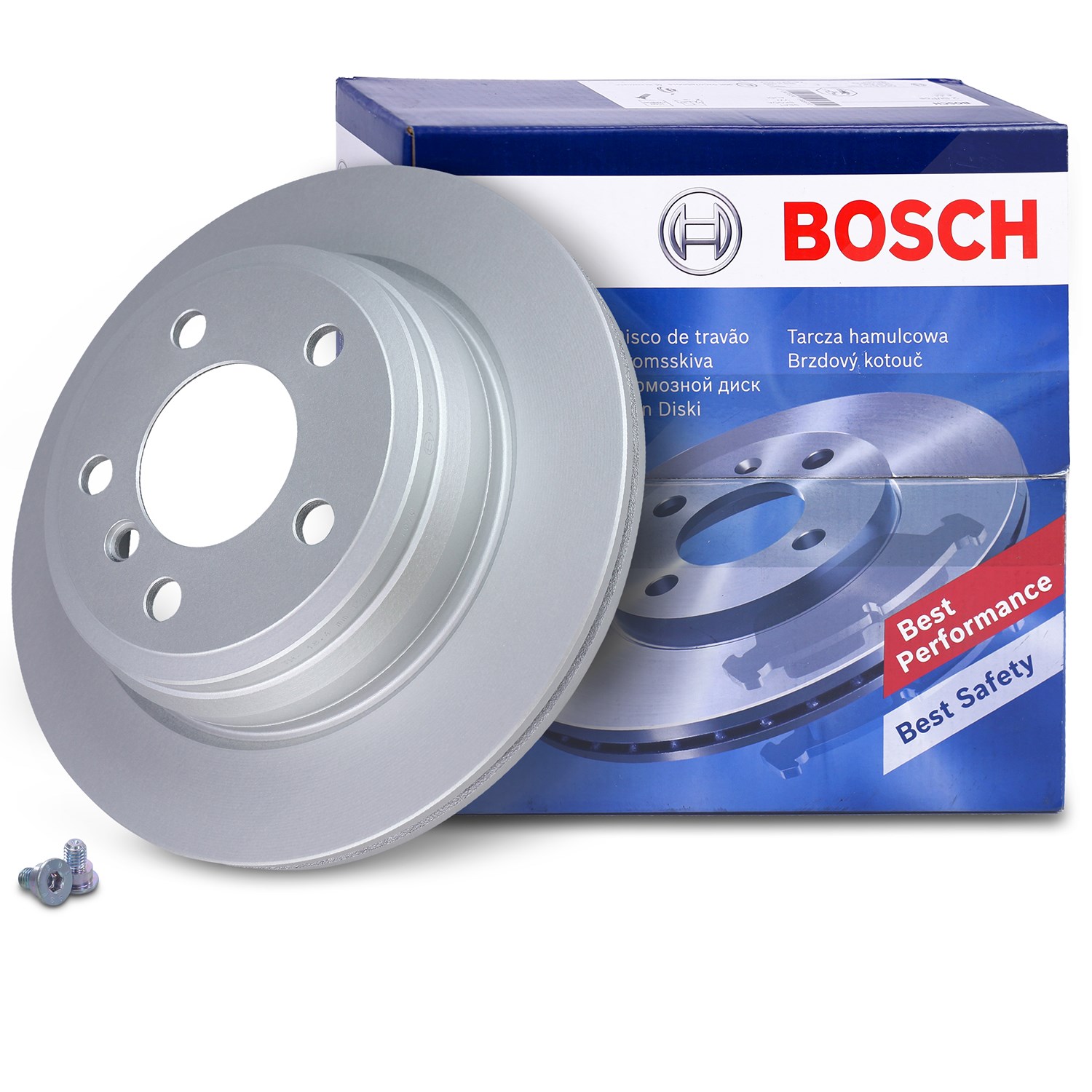 Bosch Bremsscheibe belüftet hinten [Hersteller-Nr. 0986479045] für BMW
