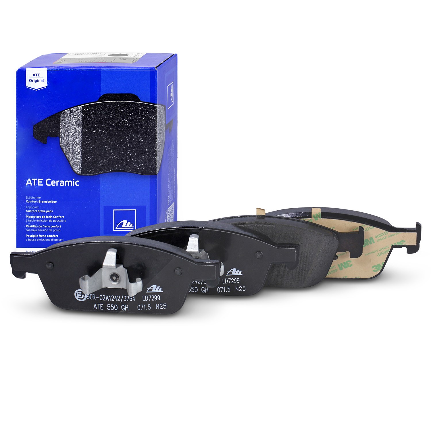 Ate CERAMIC Bremsbelagsatz vorne [Hersteller-Nr. 13.0470-7299.2] für Ford