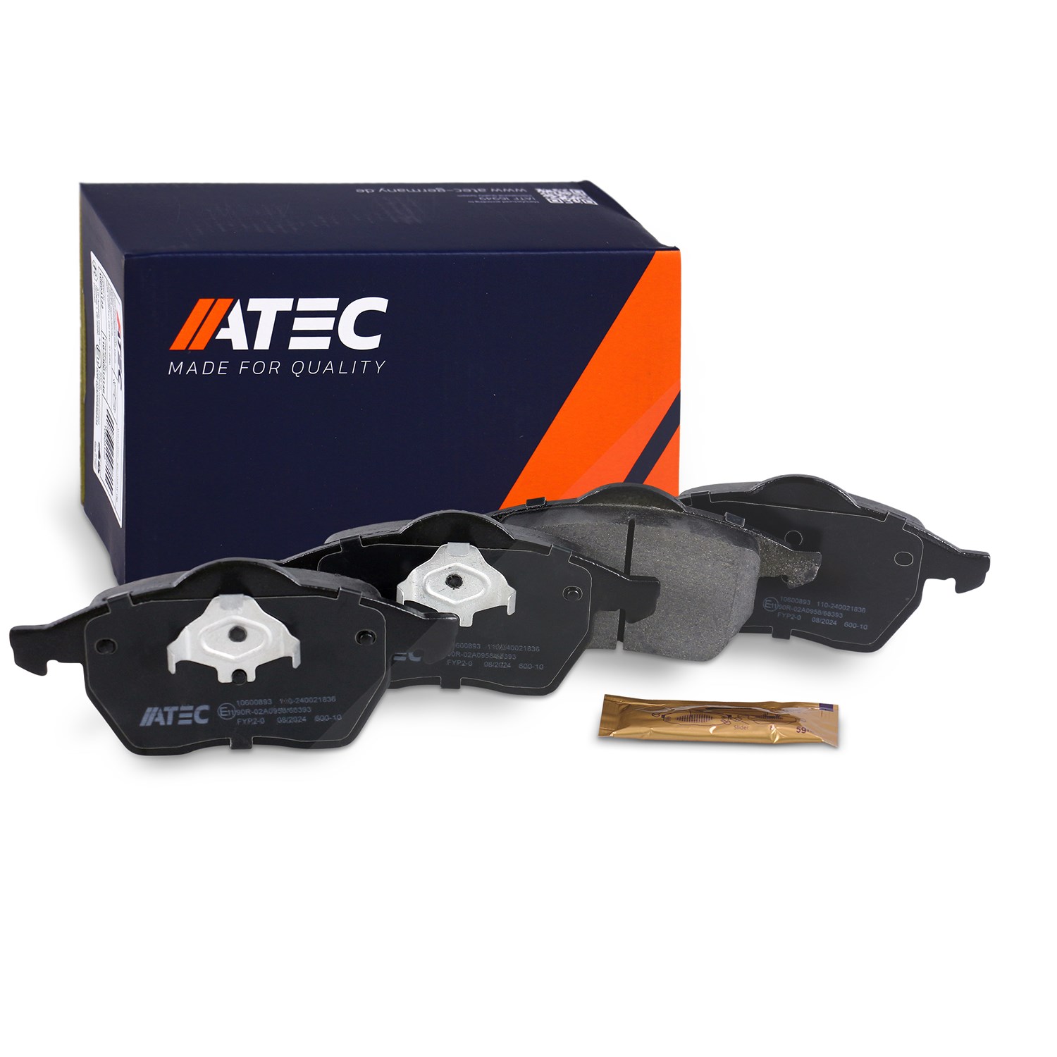 Atec Bremsbeläge vorne (Satz) [Hersteller-Nr. 10600893] für VW, Audi