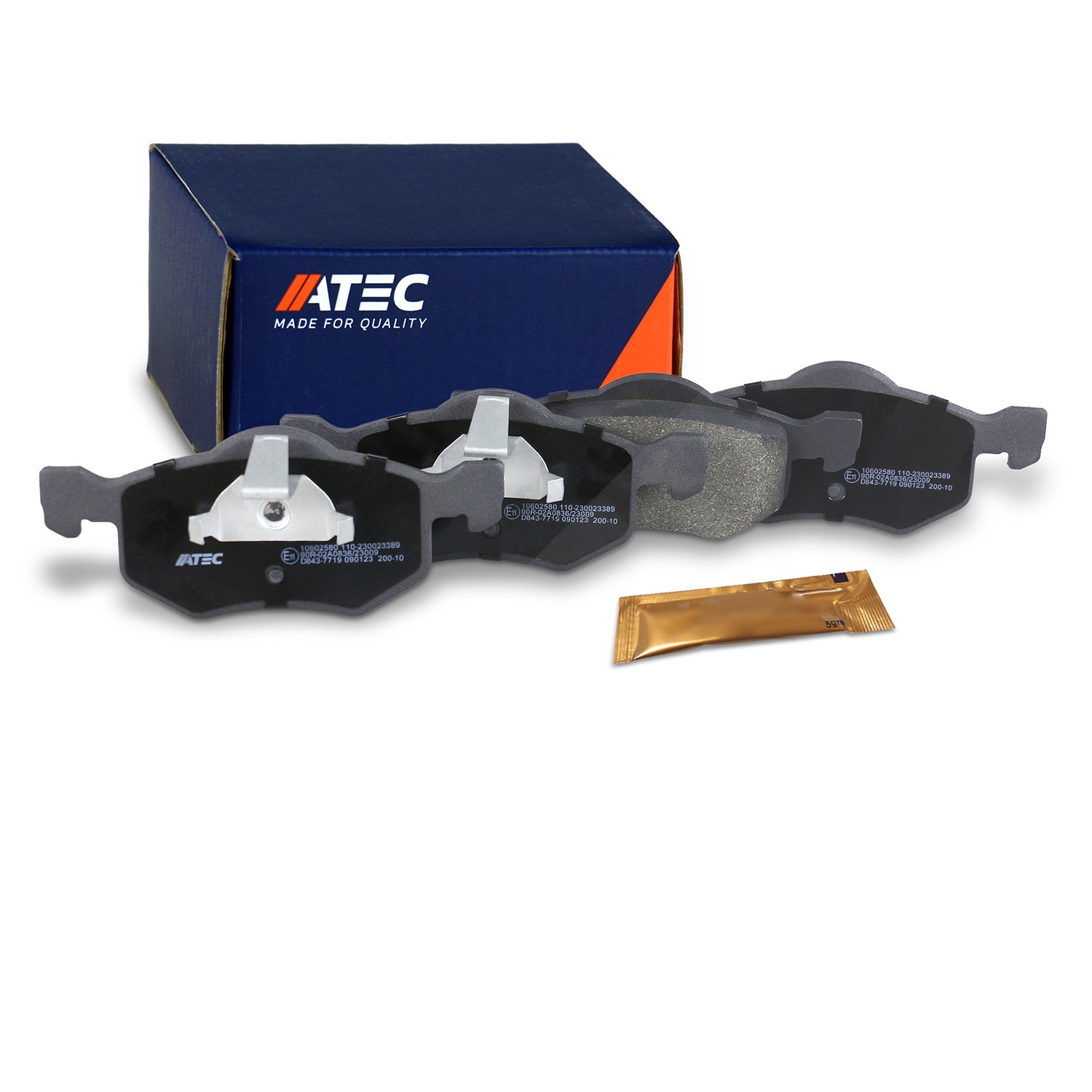 Atec Bremsbeläge vorne (Satz) [Hersteller-Nr. 10602580] für Ford, Mazda