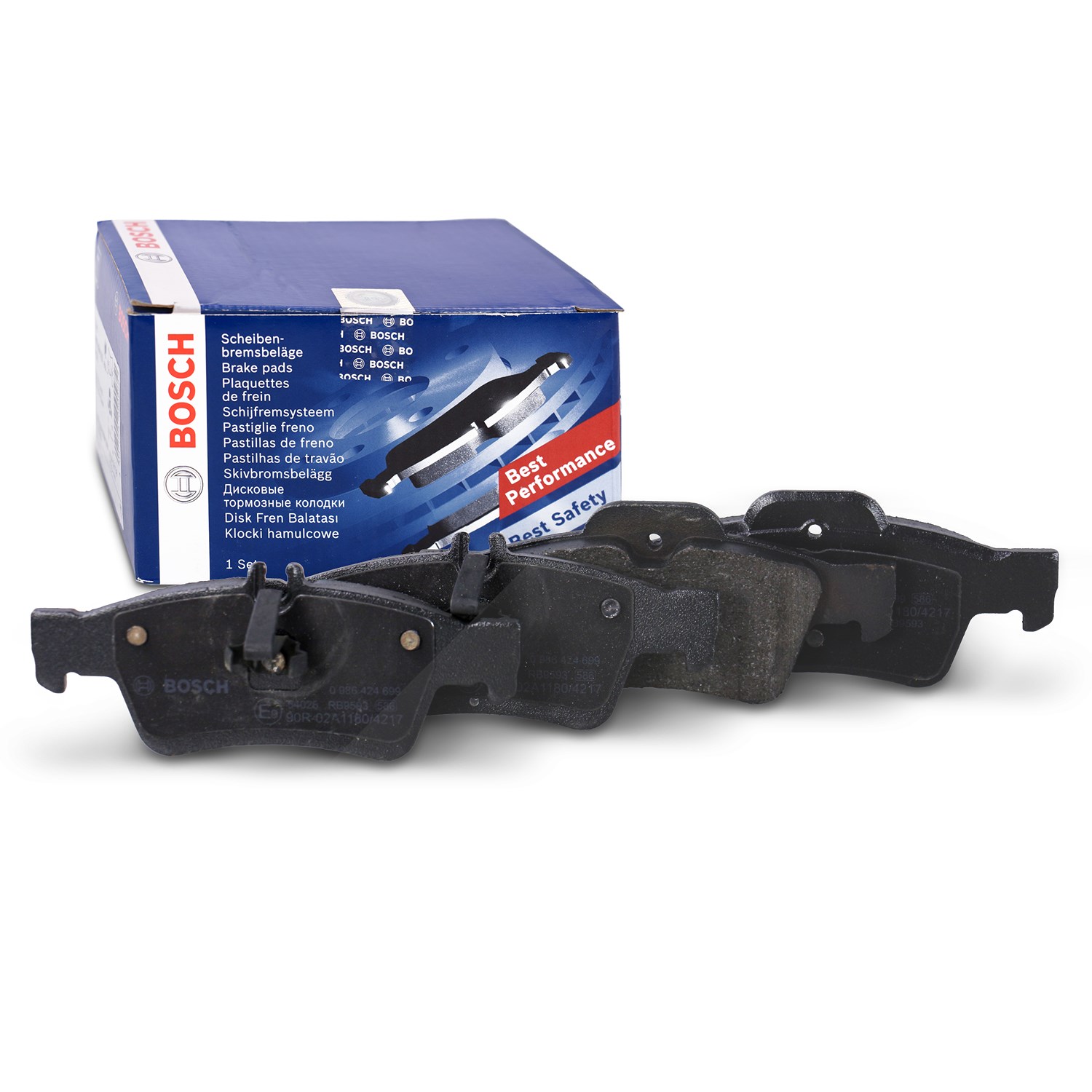Bosch Bremsbelagsatz hinten [Hersteller-Nr. 0986424699] für Mercedes-Benz