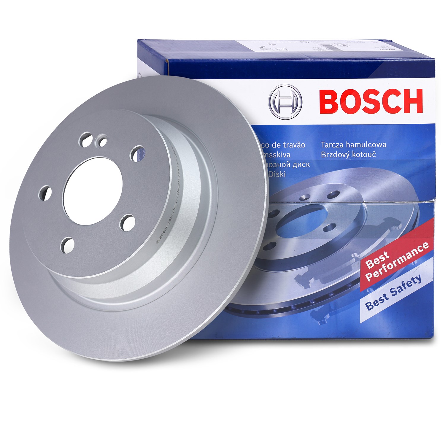 Bosch Bremsscheibe voll hinten [Hersteller-Nr. 0986479041] für Mercedes-Benz