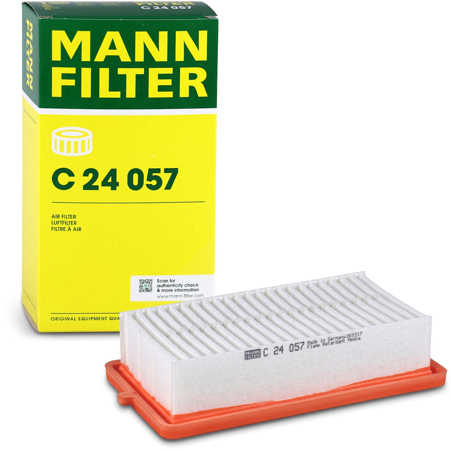 Mann-filter Luftfilter [Hersteller-Nr. C24057] für Mitsubishi, Nissan, Renault