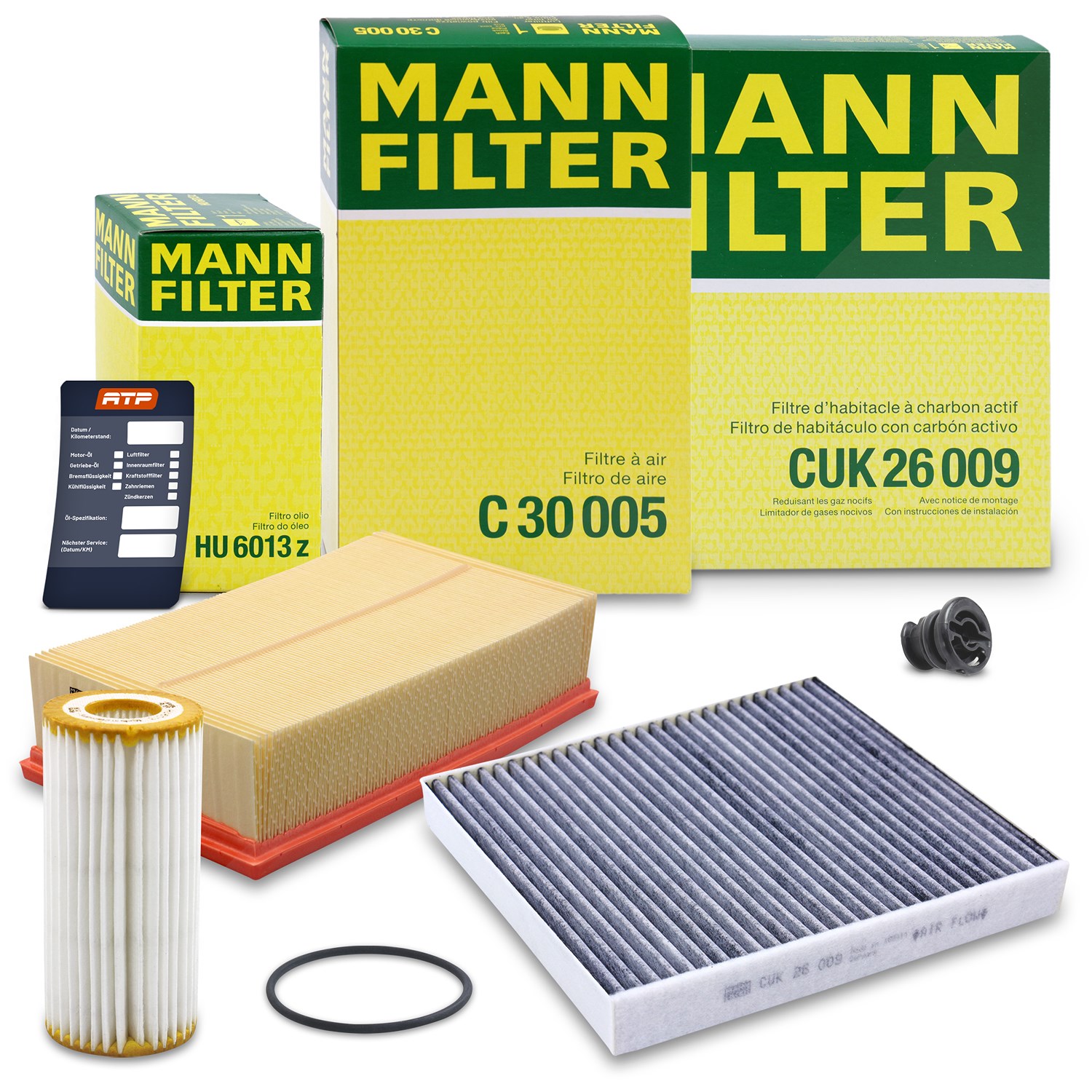 Mann-filter Inspektionspaket Filtersatz SET A [Hersteller-Nr. 10492712] für Seat, Skoda, Cupra, VW, Audi