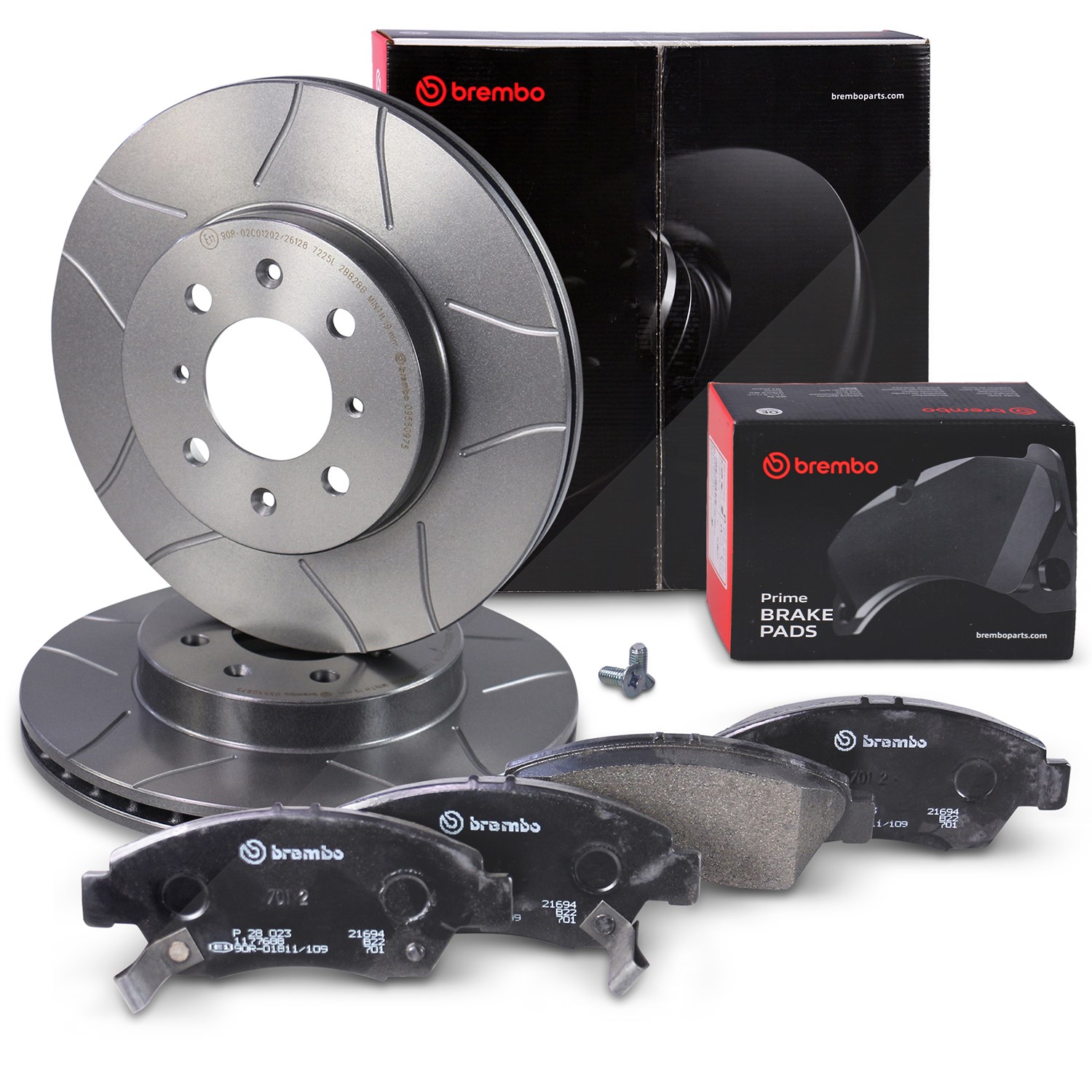 Brembo Bremsscheiben Sport Max+Bremsbeläge Vorne [Hersteller-Nr. 10698047] für Honda