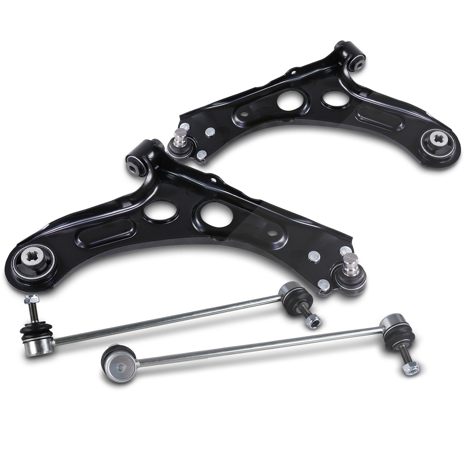 Bestprice 2x Querlenker + 2x Koppelstange vorne [Hersteller-Nr. 41846833] für Vauxhall, Peugeot, Opel, Lancia