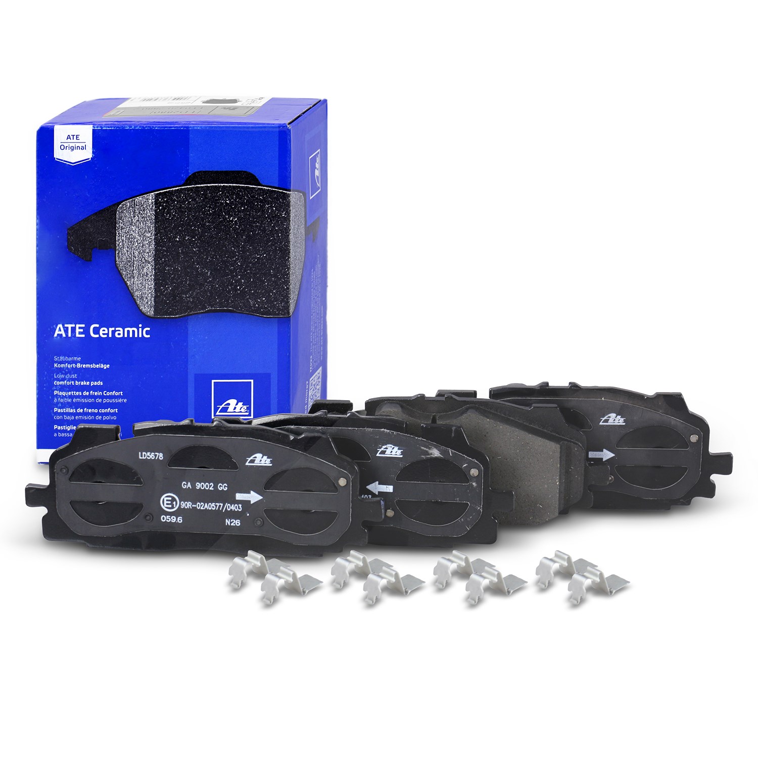 Ate CERAMIC Bremsbelagsatz vorne [Hersteller-Nr. 13.0470-5678.2] für VW, Audi
