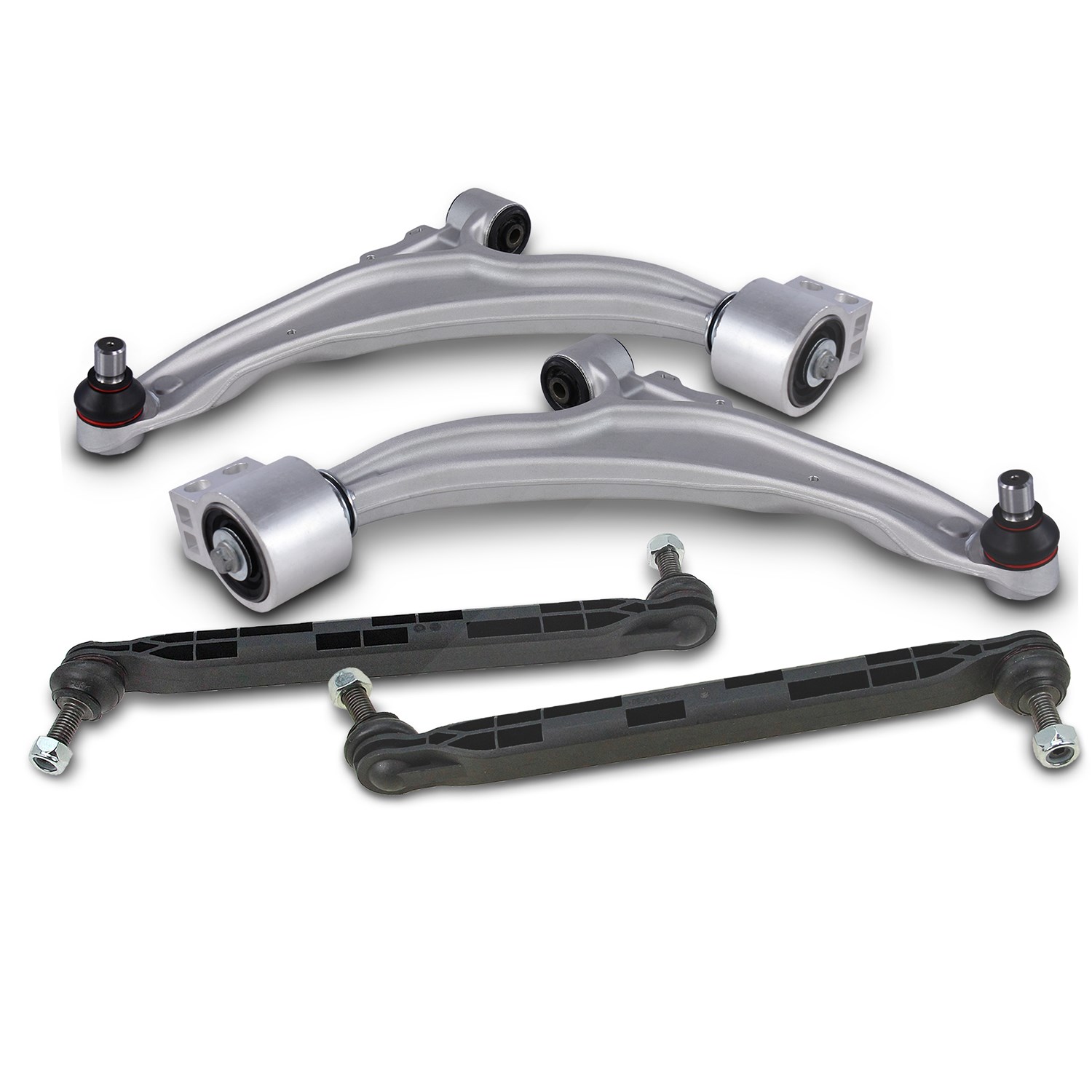 Bestprice 2x Querlenker + 2x Koppelstange vorne [Hersteller-Nr. 41860274] für Opel, Vauxhall