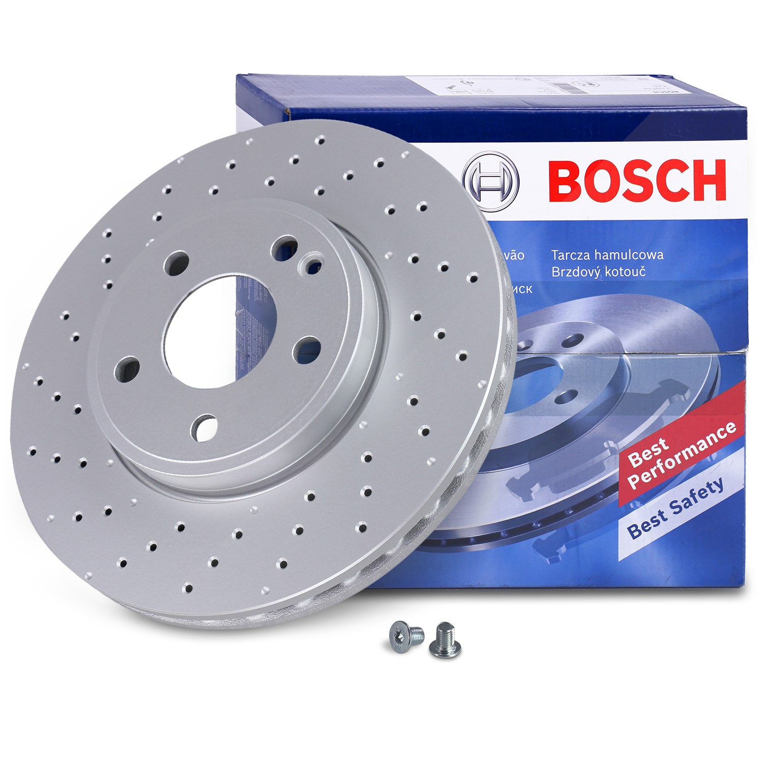 Bosch 1x Bremsscheibe belüftet gelocht vorne [Hersteller-Nr. 0986479A02] für Mercedes-Benz