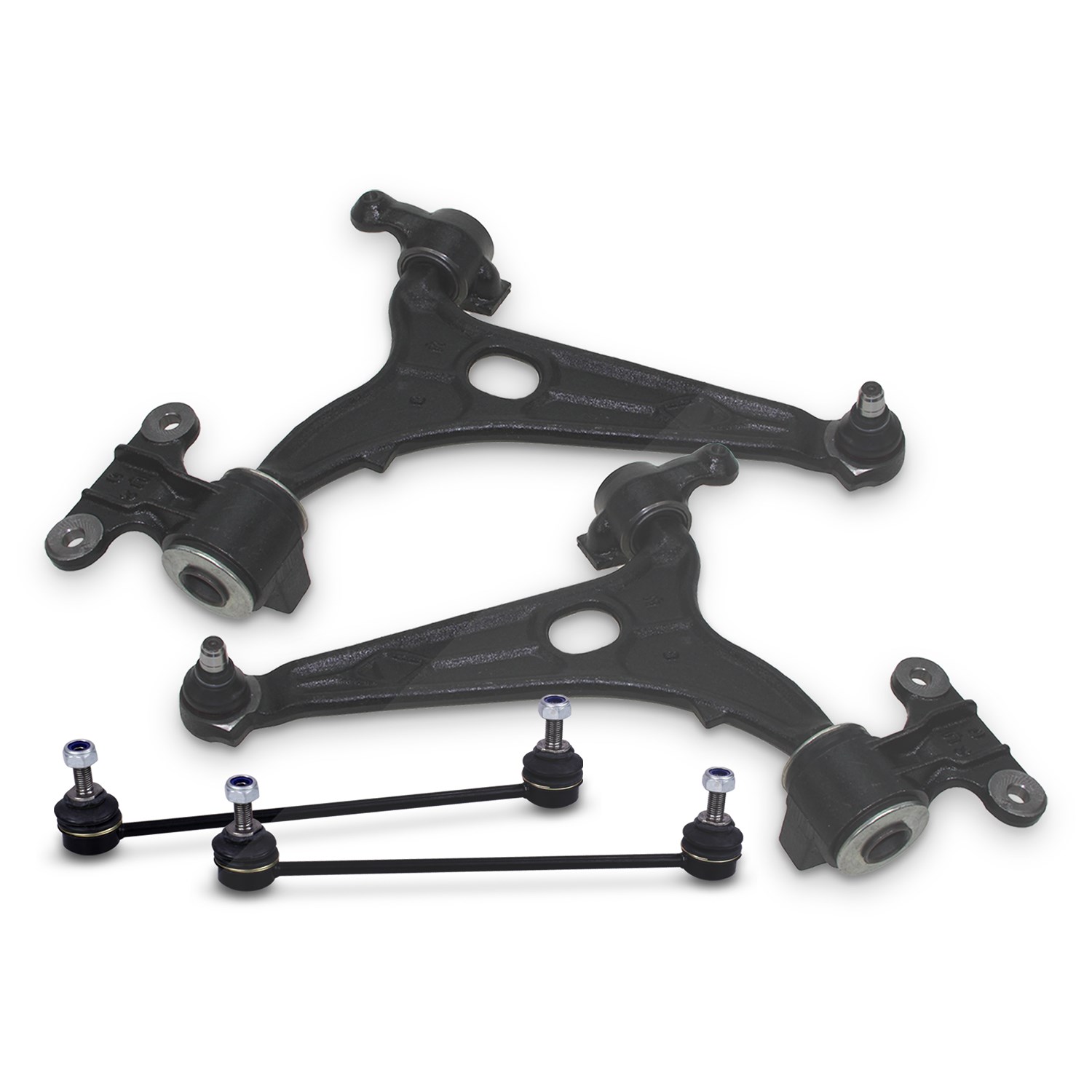 Bestprice 2x Querlenker + 2x Koppelstange vorne [Hersteller-Nr. 41860421] für Fiat, Citroën, Peugeot, Lancia