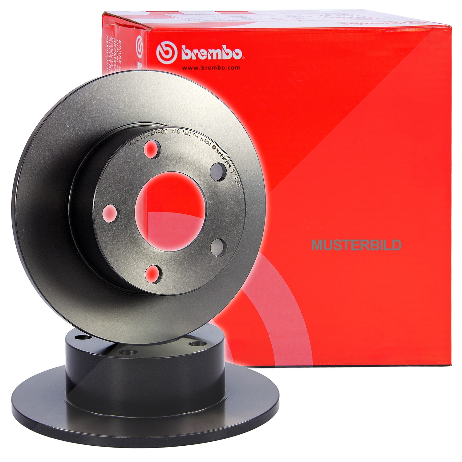 Für BREMBO 08.7626.11 HAM DISC. REAR UV OPEL ASTRA G 98- REAR - Bild 8