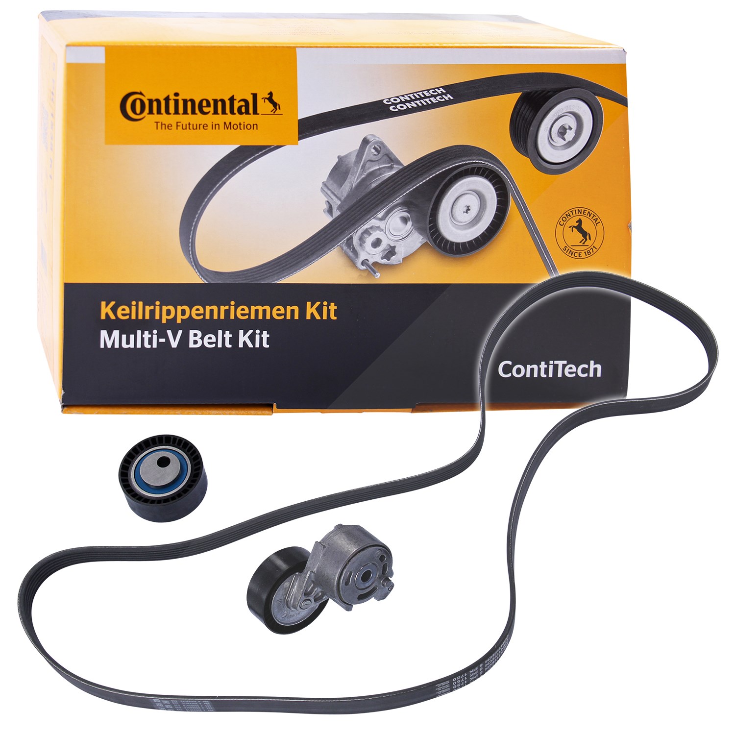Continental Ctam Keilrippenriemensatz [Hersteller-Nr. 6PK1750K1] für Lancia, Fiat, Renault, Peugeot, Citroën