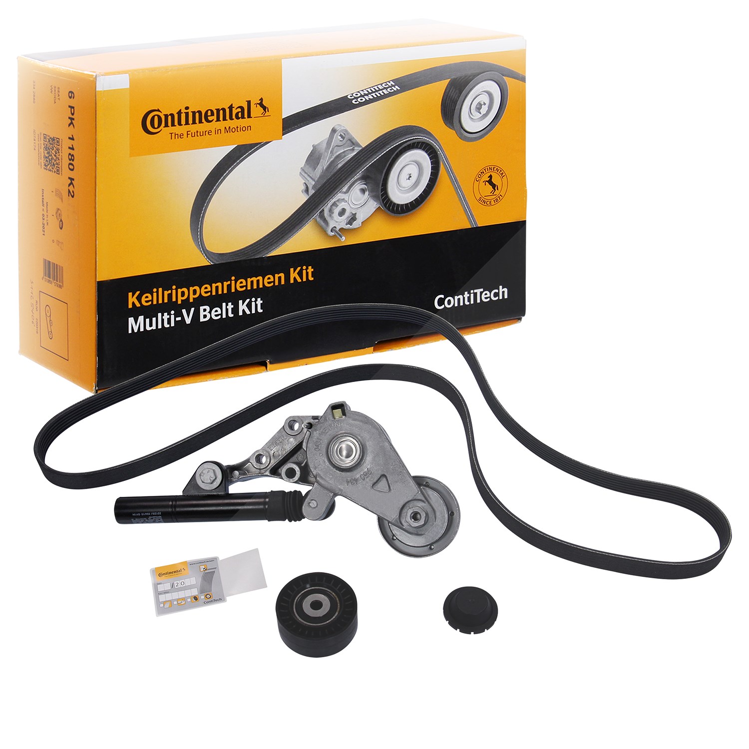 Continental Ctam Keilrippenriemensatz [Hersteller-Nr. 6PK1660K1] für Skoda, Audi, Seat, VW