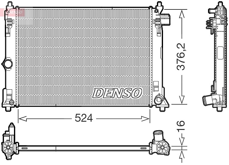 Wasserkühler DRM50130 DENSO für TOYOTA YARIS CROSS - Bild 5