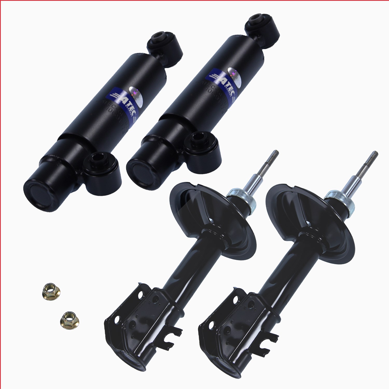 Bestprice 4x Stoßdämpfer vorne+hinten Öldruck beidseitig [Hersteller-Nr. 10700051] für Fiat