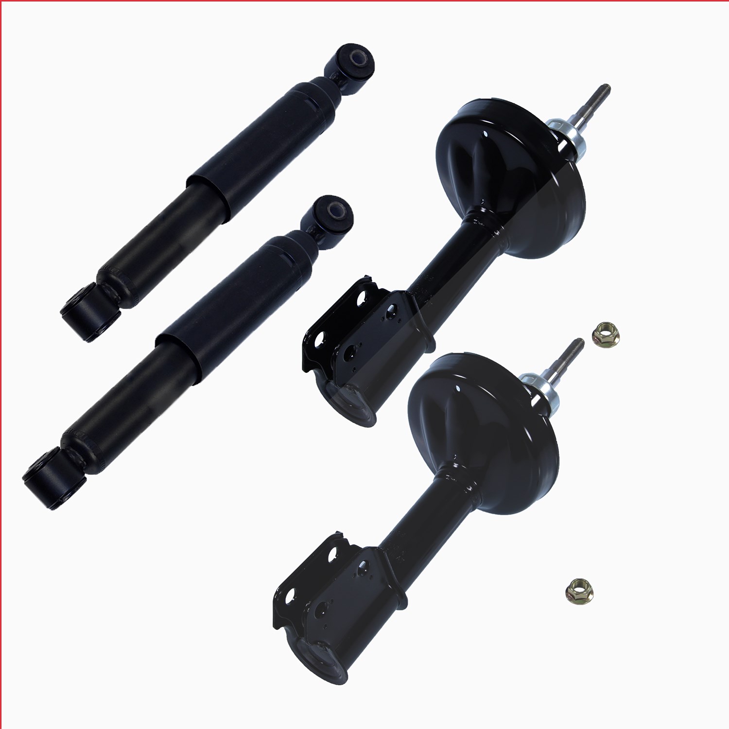 Bestprice 4x Stoßdämpfer vorne+hinten Öldruck beidseitig [Hersteller-Nr. 10700053] für Renault, Nissan