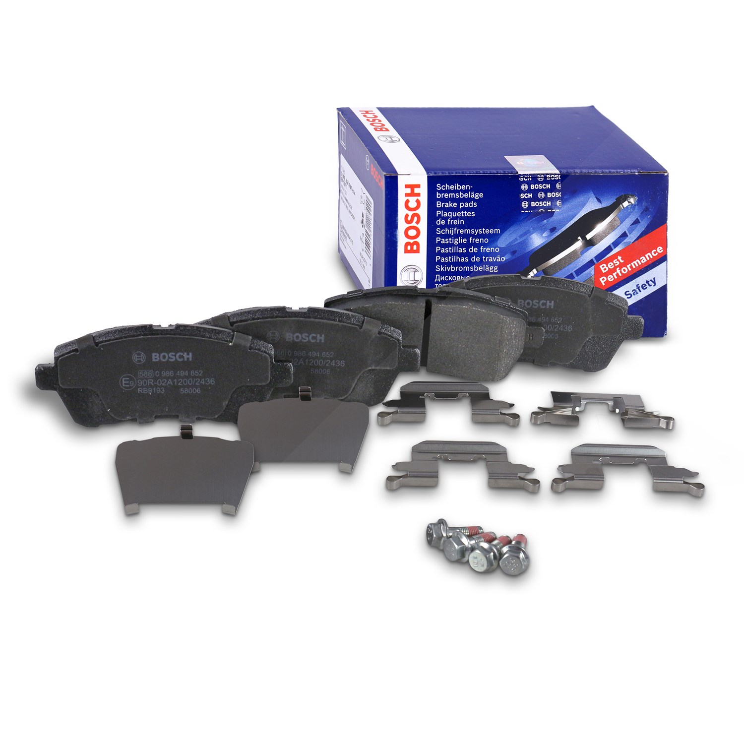 Bosch Bremsbelagsatz vorne [Hersteller-Nr. 0986494652] für Ford