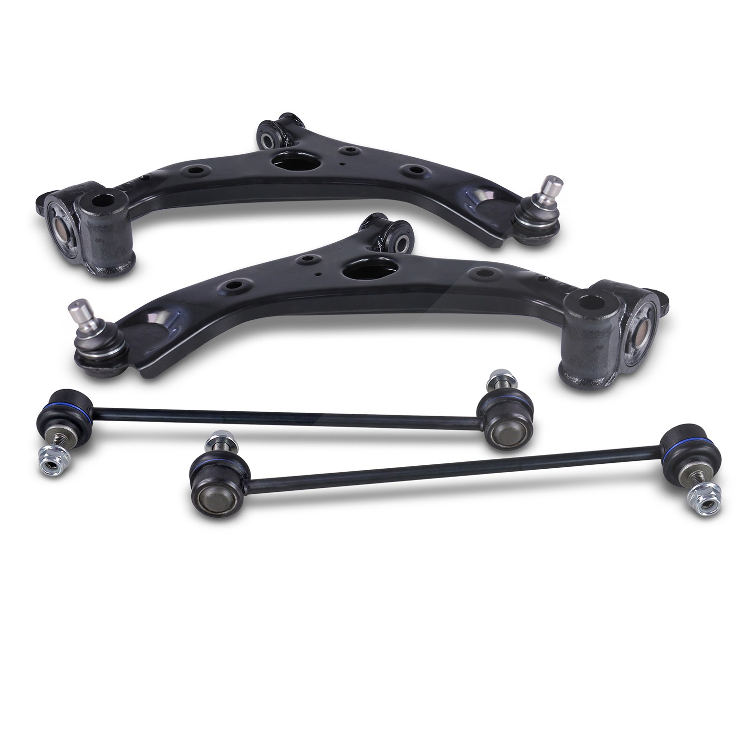 Bestprice 2x Querlenker + 2x Koppelstange vorne [Hersteller-Nr. 41860319] für Mazda