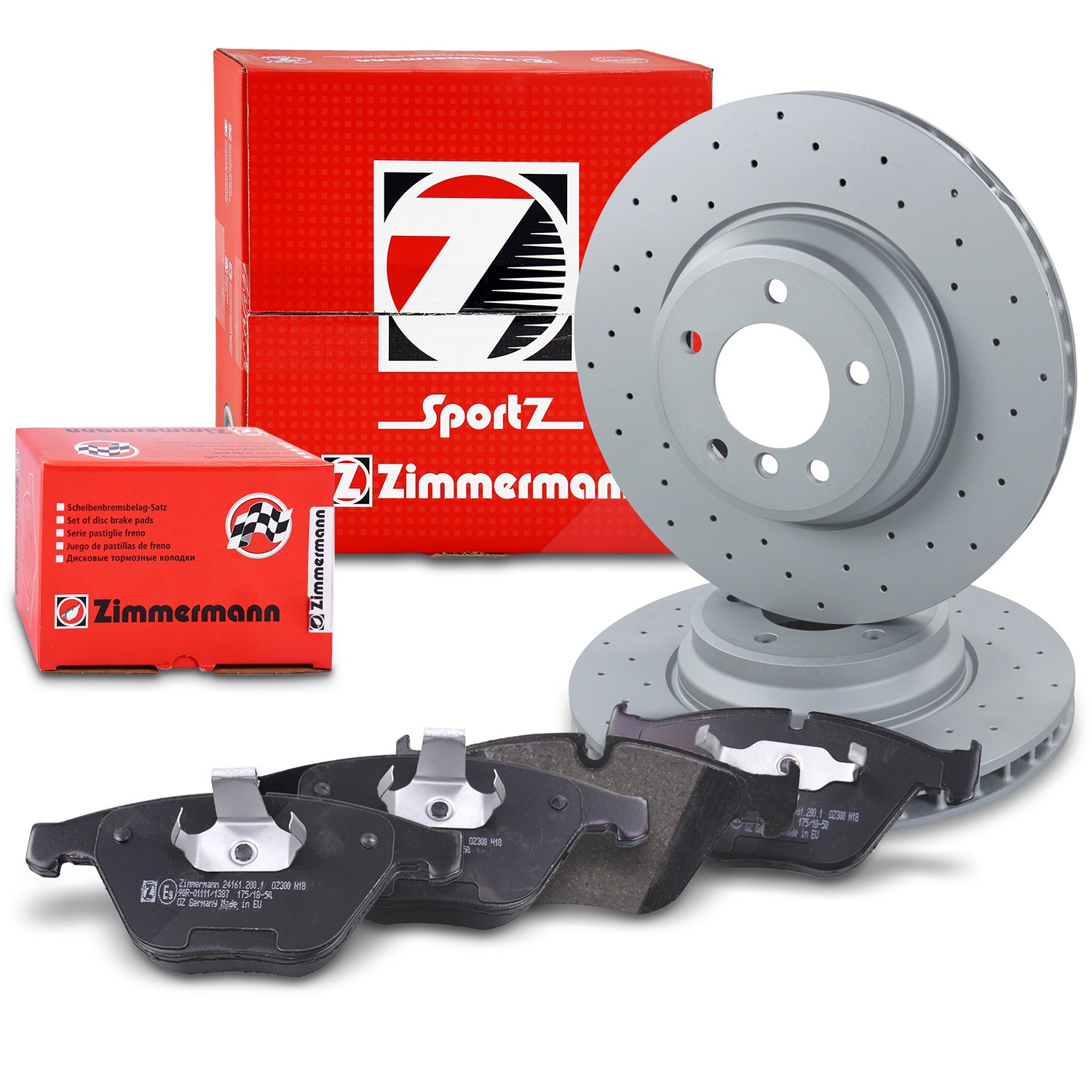 Zimmermann Sport-Bremsscheiben +Bremsbeläge vorne [Hersteller-Nr. 10697826] für BMW