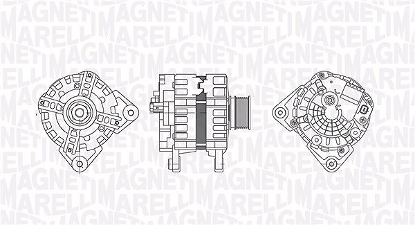 Magneti Marelli Generator [Hersteller-Nr. 063737617510] für Renault, Dacia