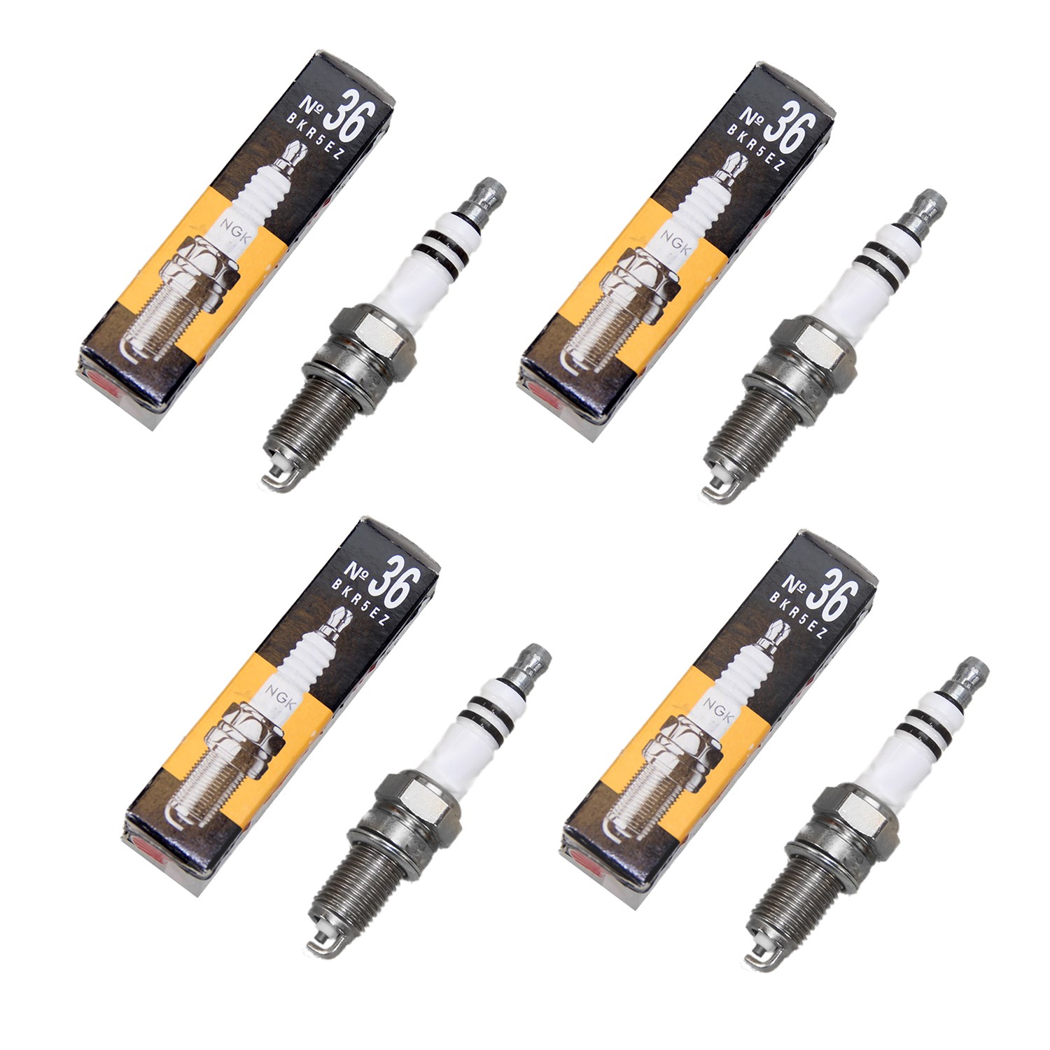 Ngk 4x Zündkerze [Hersteller-Nr. 6714] für Fiat, Citroën, Peugeot, Renault, Lancia
