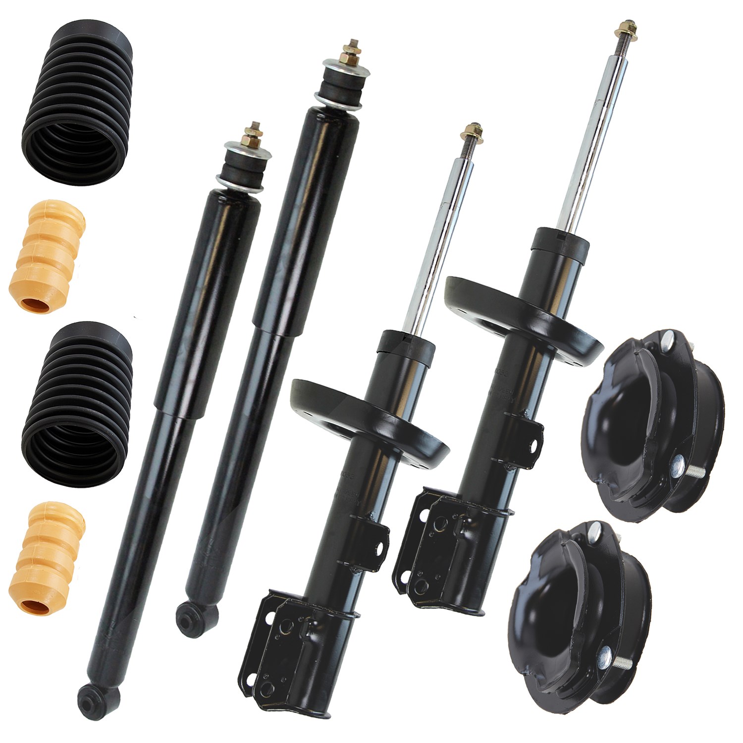 Bestprice 4 Gasdruck Stossdämpfer vorne + hinten [Hersteller-Nr. 10701639] für Mercedes-Benz