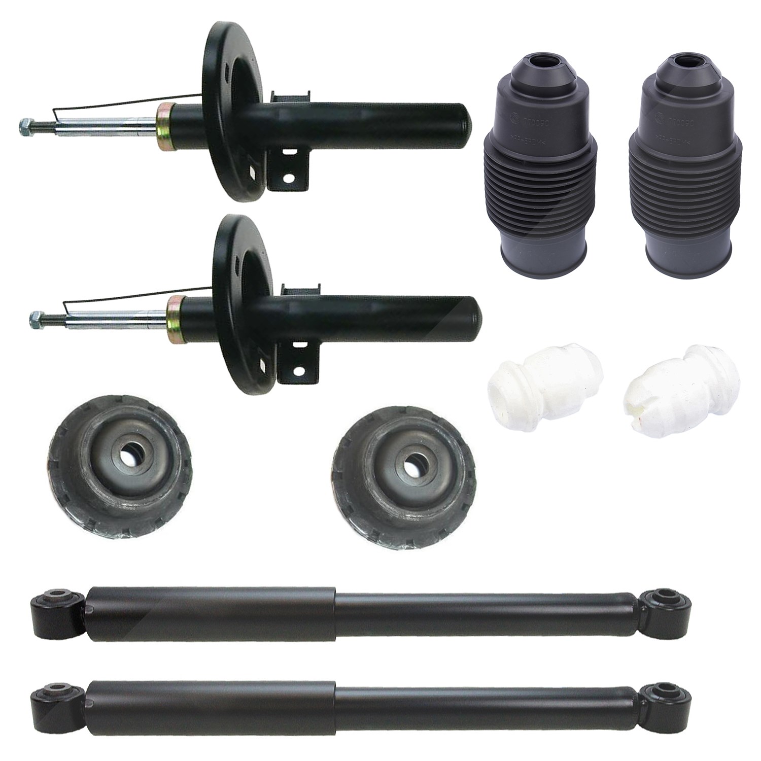 Bestprice 4 Gasdruck Stossdämpfer vorne + hinten [Hersteller-Nr. 10701641] für Seat, Ford, VW