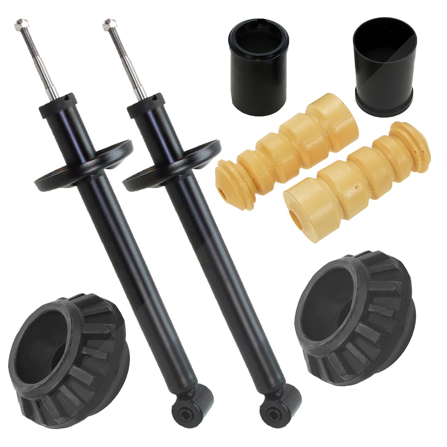 Bestprice 2x Stoßdämpfer Öl +Domlager +Staubschutz [Hersteller-Nr. 10701643] für Seat, VW