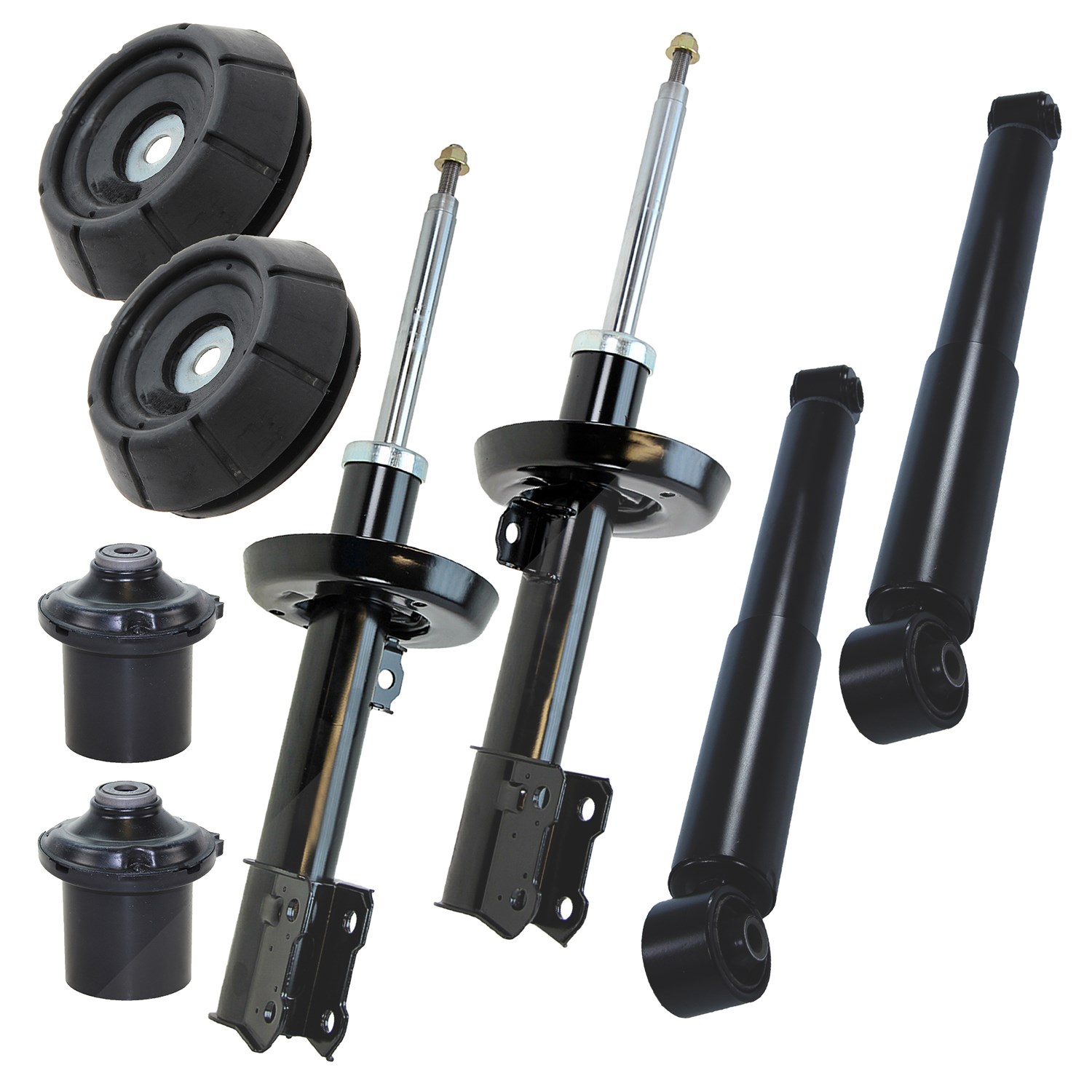 Bestprice 4x Stossdämpfer+Domlager+Staubschutz vo+hi Gasdruc [Hersteller-Nr. 10701645] für Opel