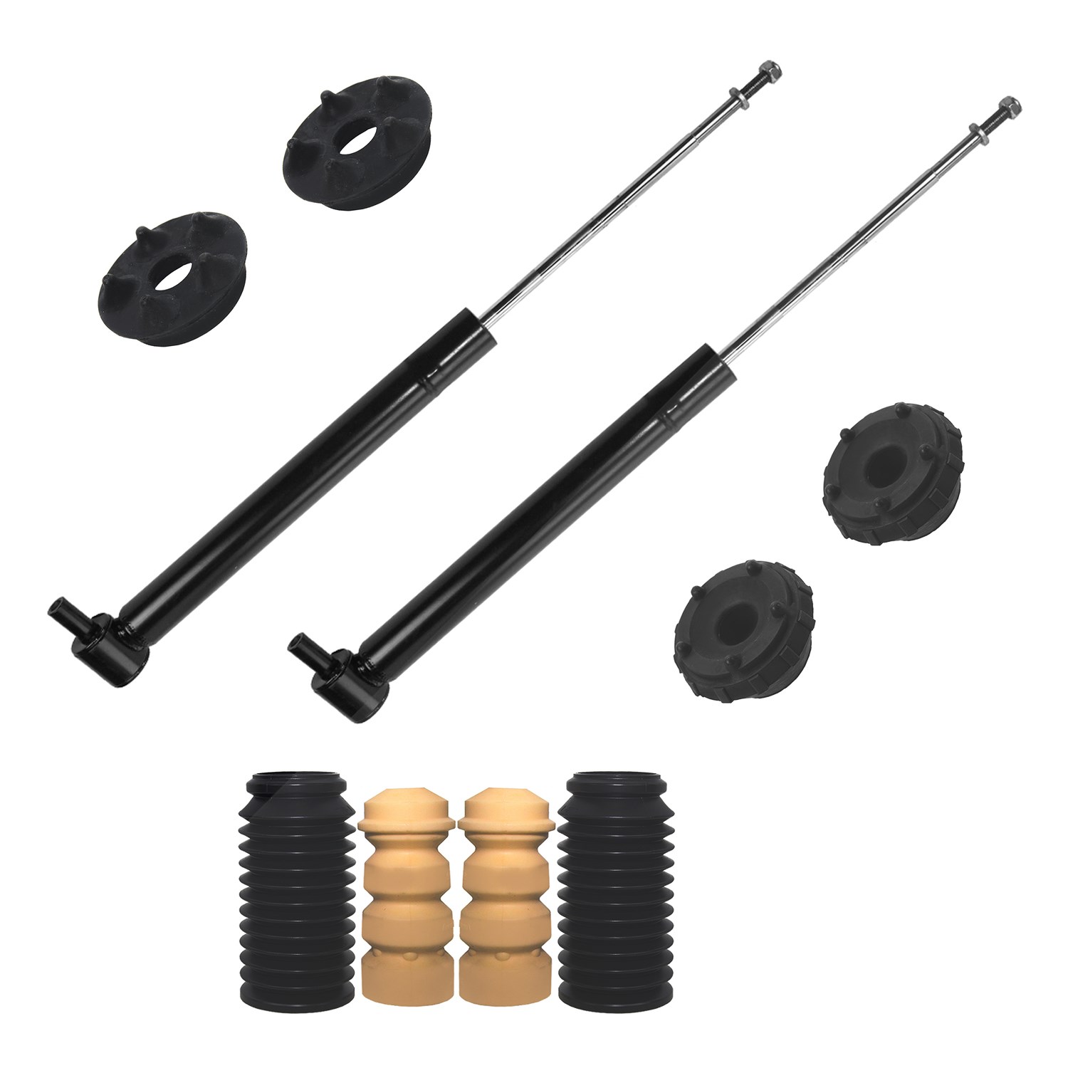 Bestprice 2x Stoßdämpfer Gas +Domlager +Staubschutz [Hersteller-Nr. 10701658] für Audi